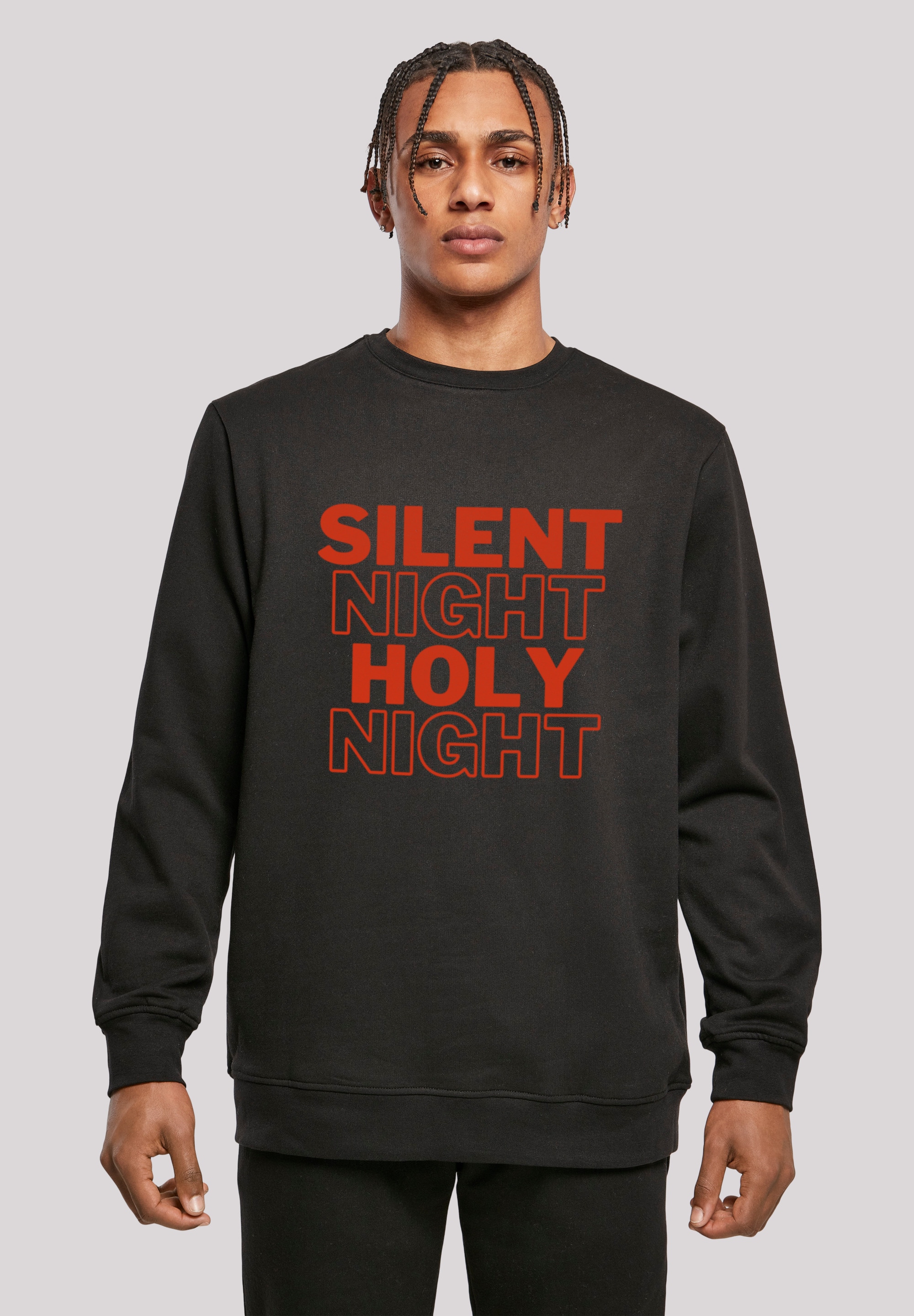 Kapuzenpullover »Silent Night Holy Night Weihnachten«, Print