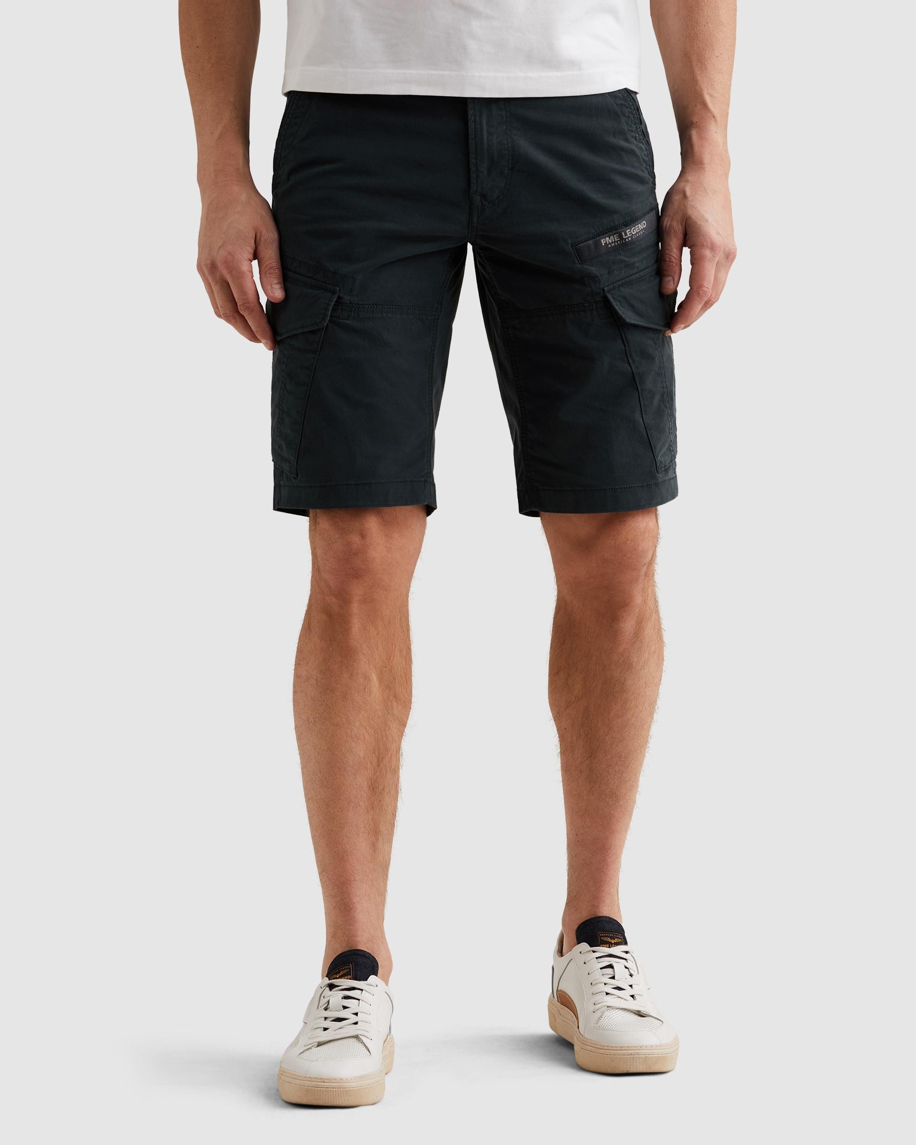 PME LEGEND Cargobermudas "NORDROP CARGO SHORTS STRETCH TWILL" normale Passform, mit Gürtelschlaufen, unifarben