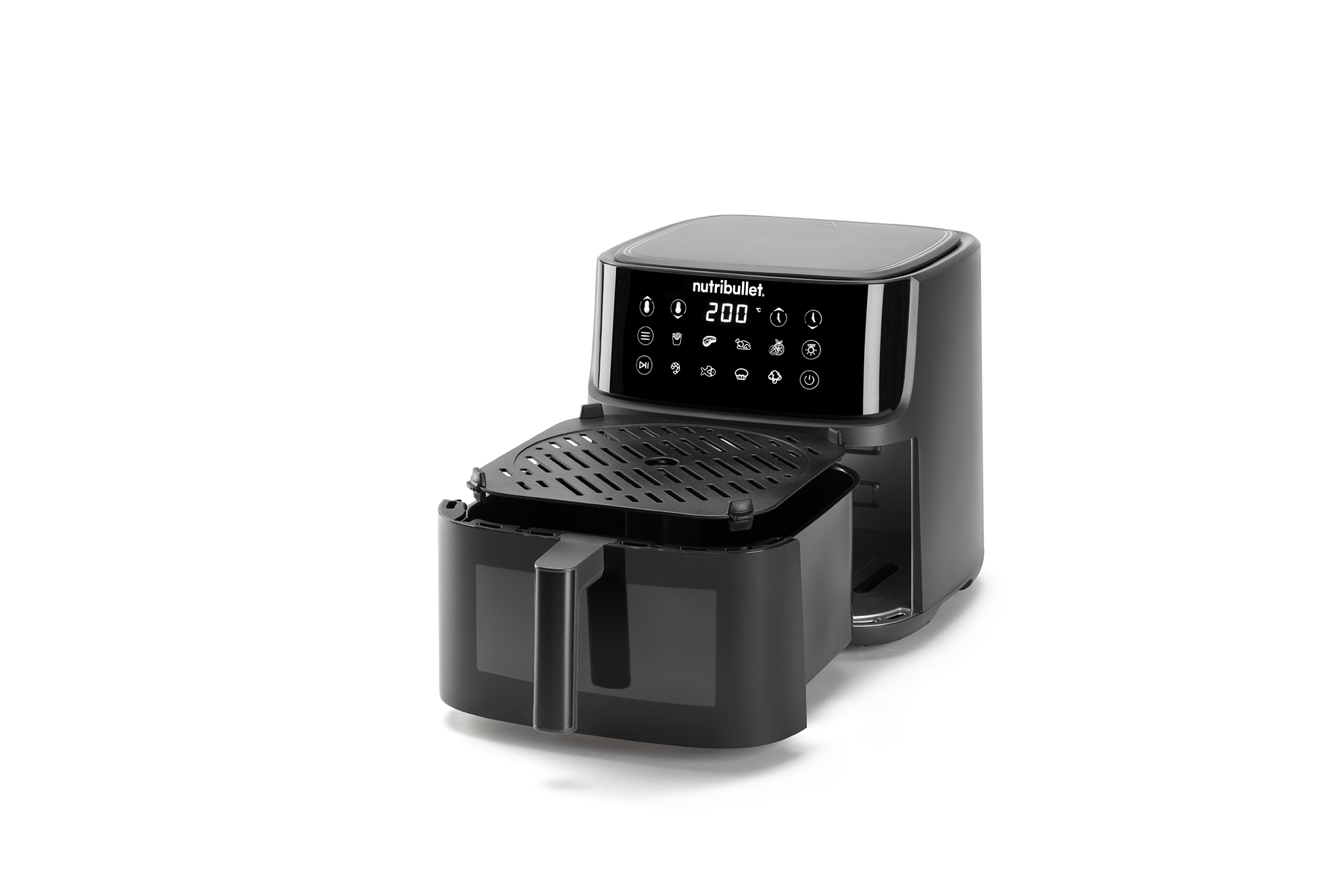 nutribullet Heißluftfritteuse »CRISPLITE™ NBA0811DG«, 2000 W, mit Programmablaufanzeige und Restzeitanzeige