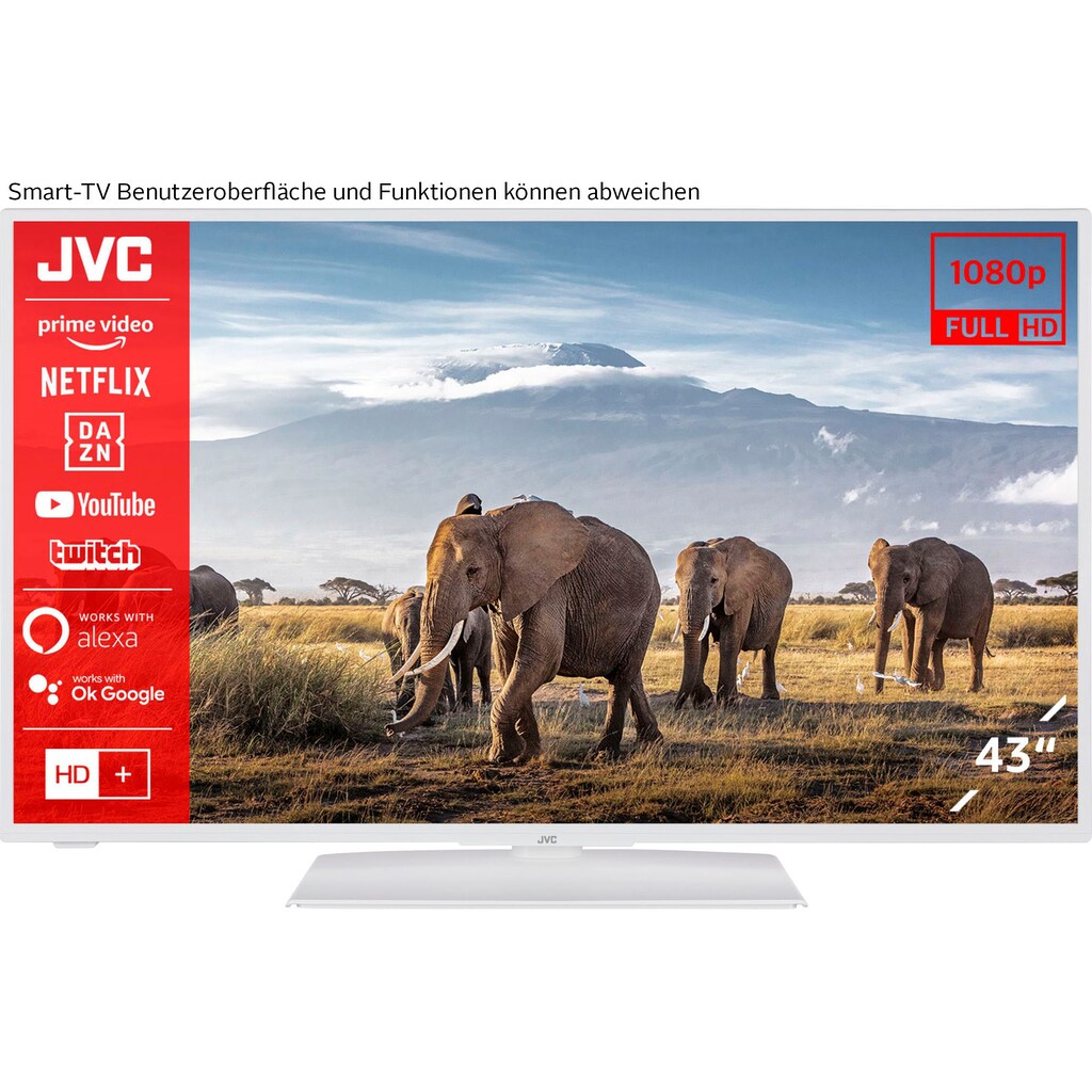 JVC LED-Fernseher »LT-43VF5155W«, 108 cm/43 Zoll, Full HD, Smart-TV