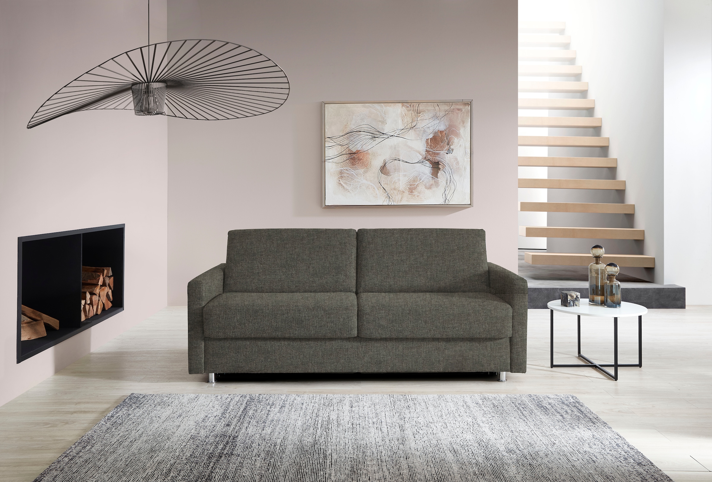 Bali Schlafsofa »JUNARA, Dauerschlaffunkiton, 2 einzelne Matratzen,«, Sensoform- oder Gelformmatratzen und Lattenrost
