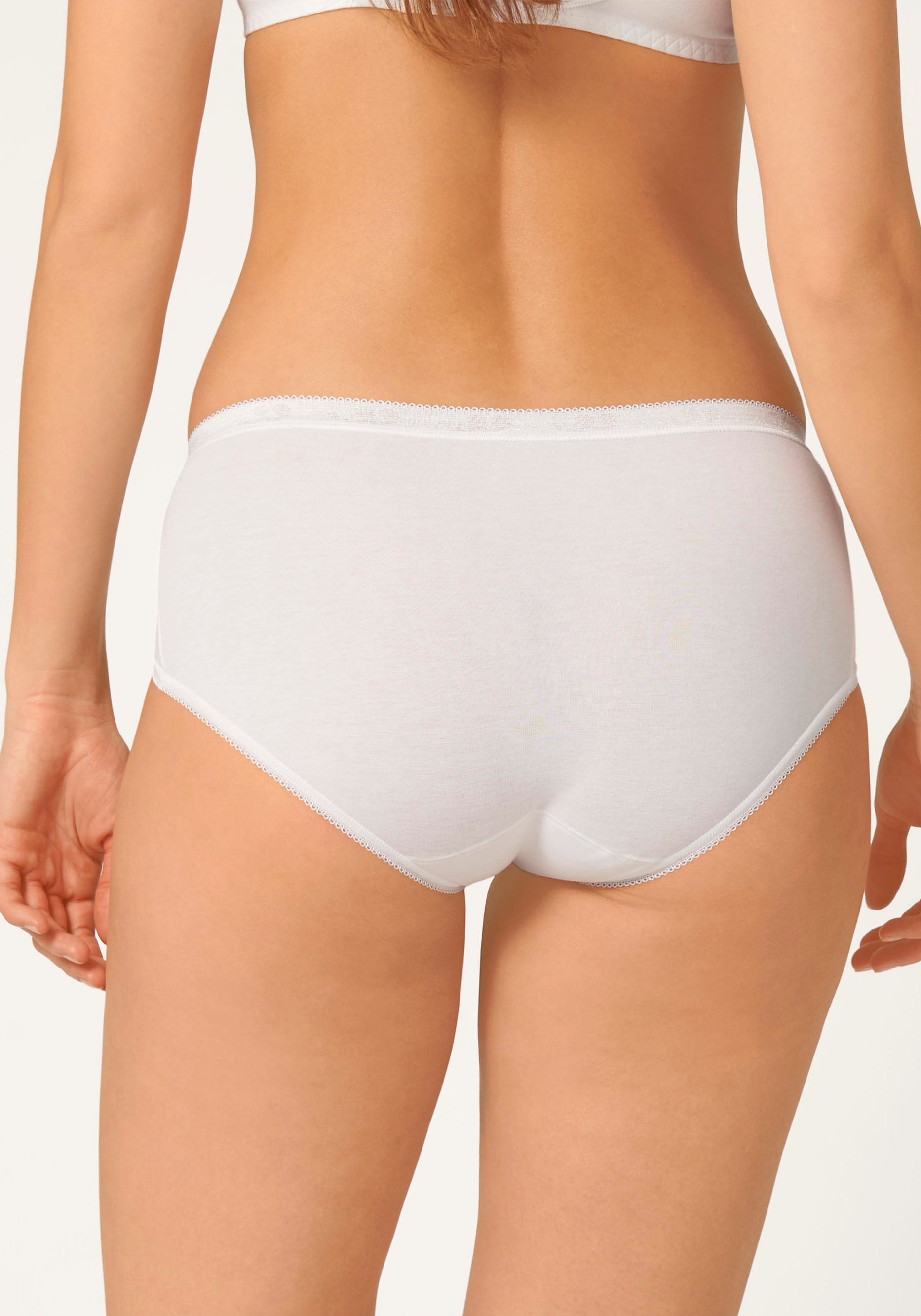 sloggi Slip »Basic+ Midi 4P«, (4er Pack), perfekter Sitz