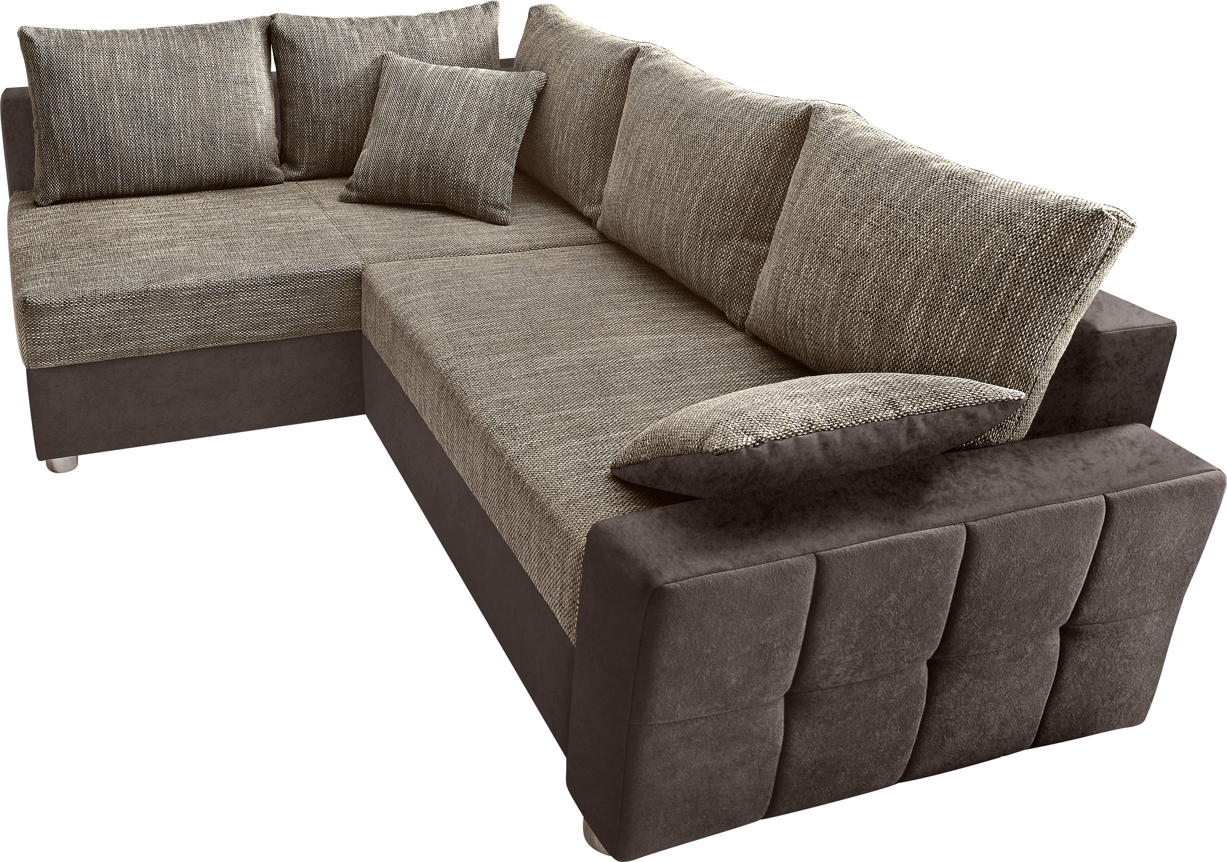 COLLECTION AB Ecksofa "Parma L-Form", mit Bettfunktion und Federkern günstig online kaufen