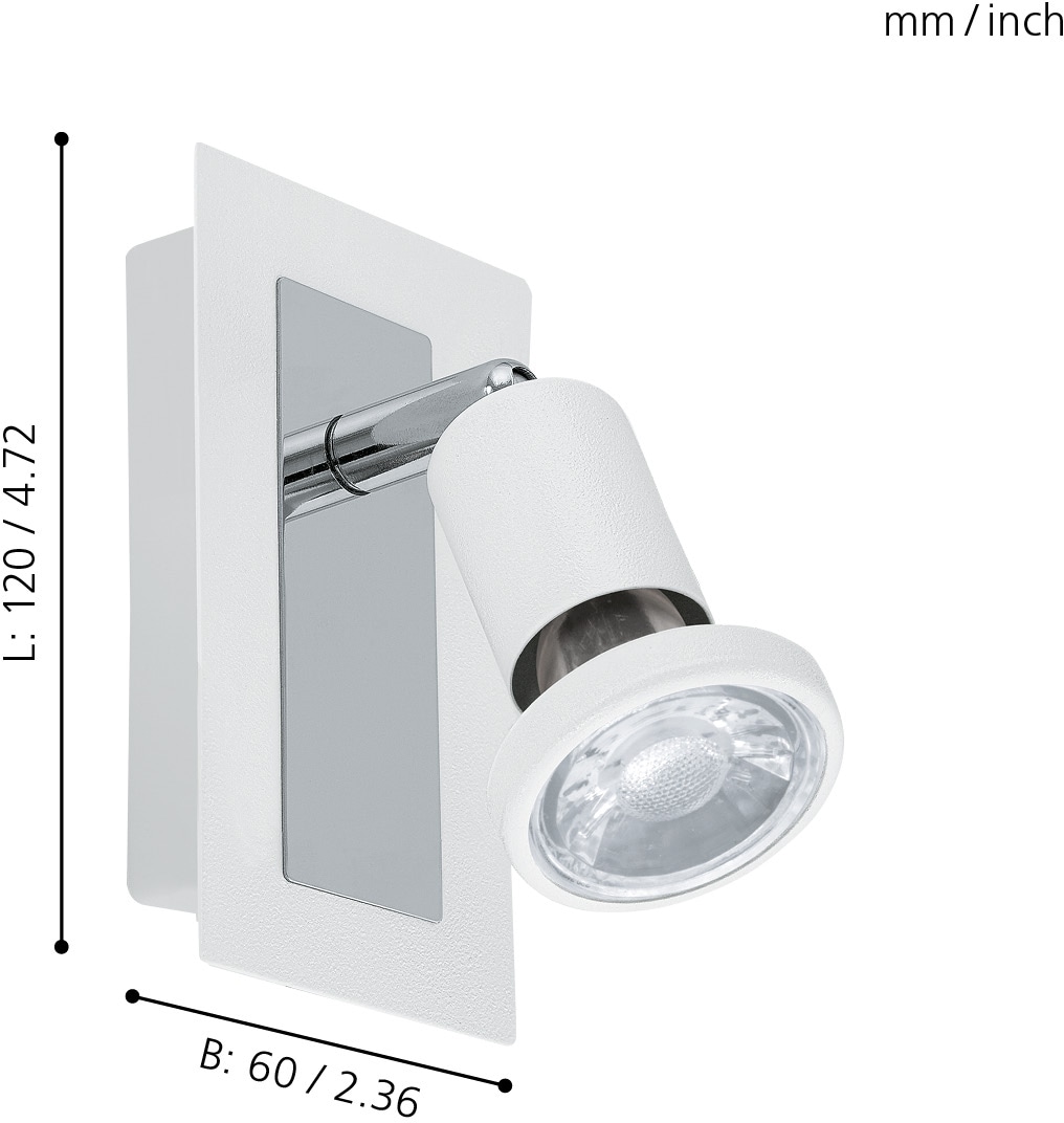 EGLO LED Wandleuchte »SARRIA«, 1 flammig, Leuchtmittel LED-Board-GU10 | LED wechselbar