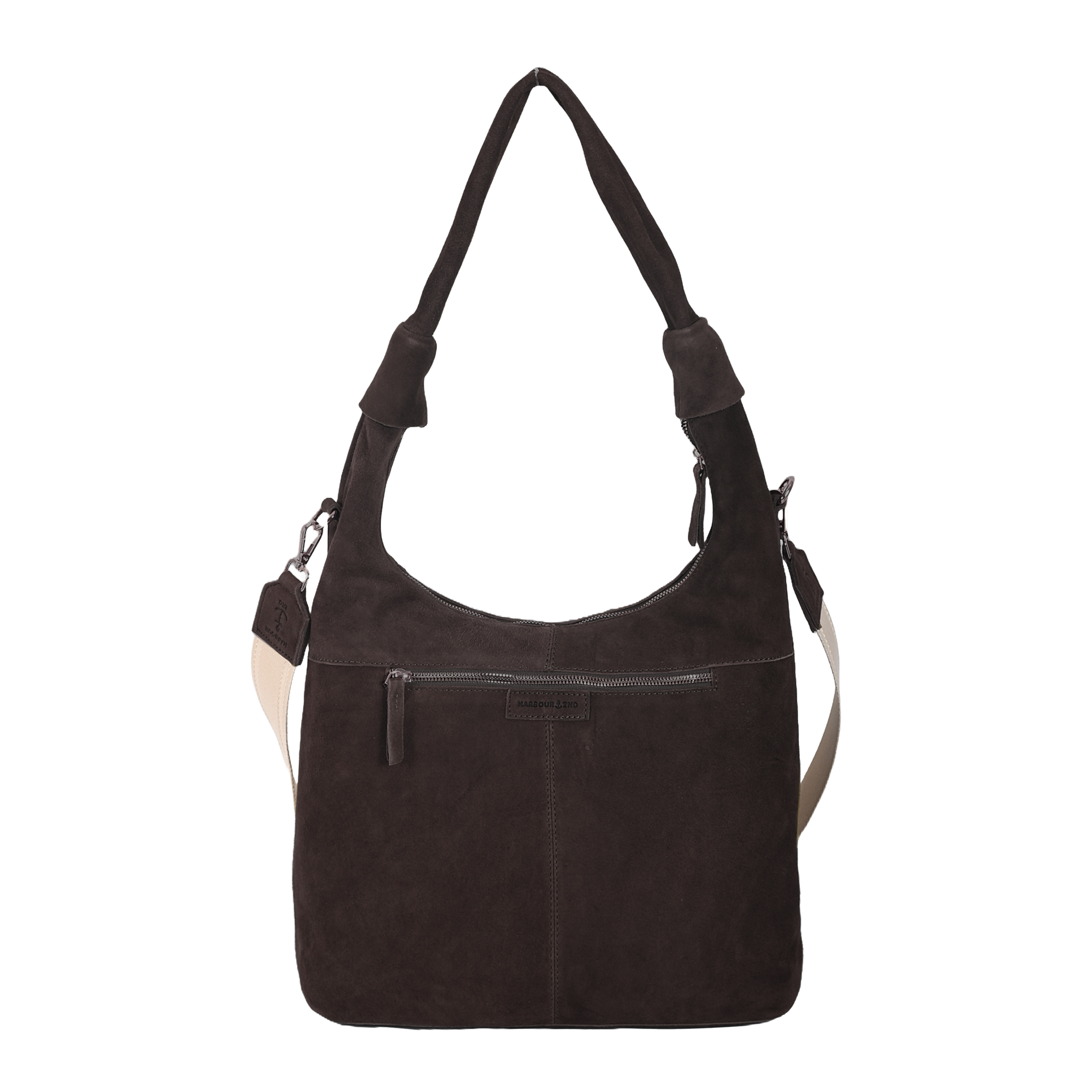 HARBOUR 2nd Hobo »Laurine« Damen Handtasche, Umhängetasche, Schultertasche mit Ziernähten