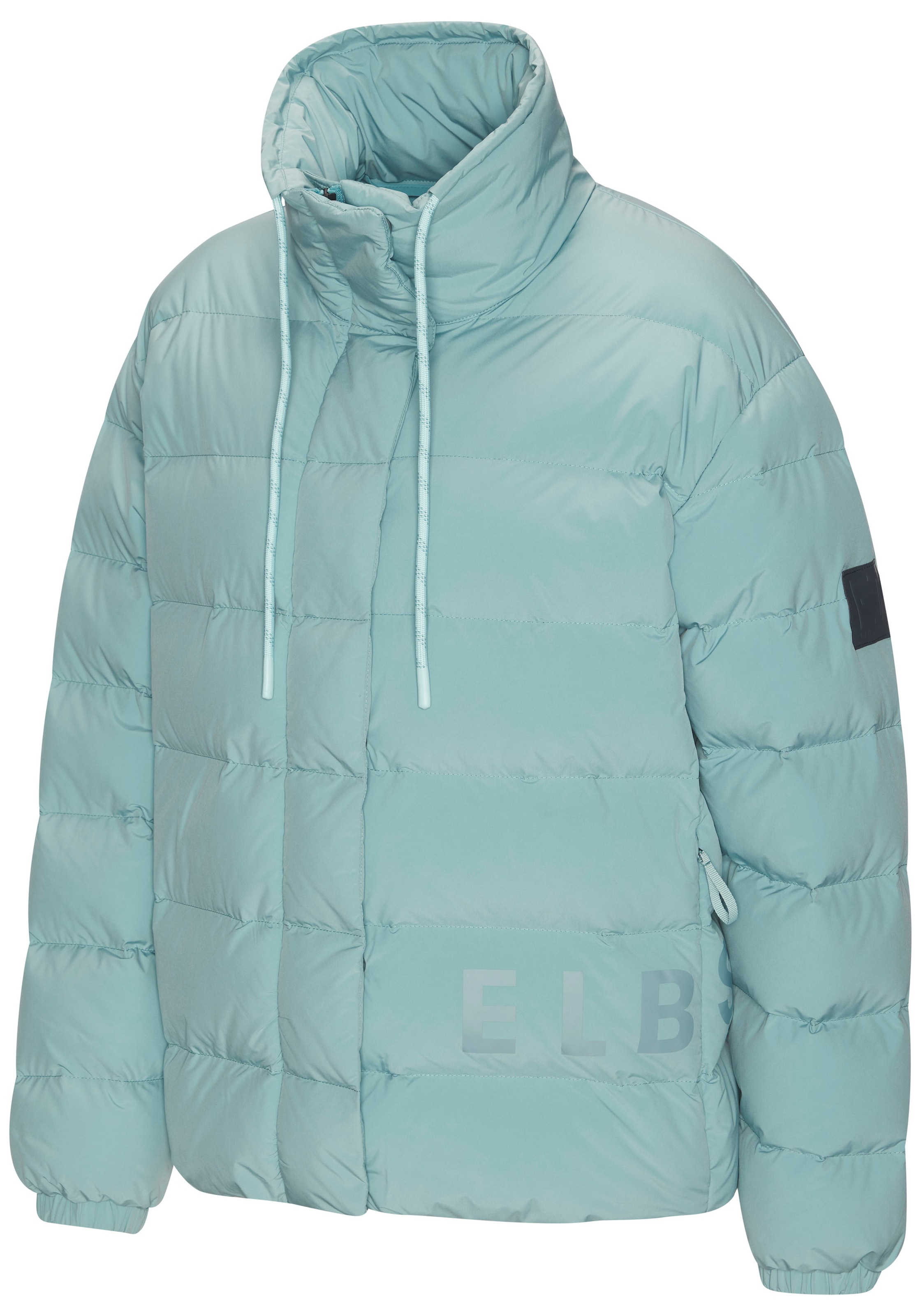 Elbsand Steppjacke, mit großem seitlichen Logo-Print