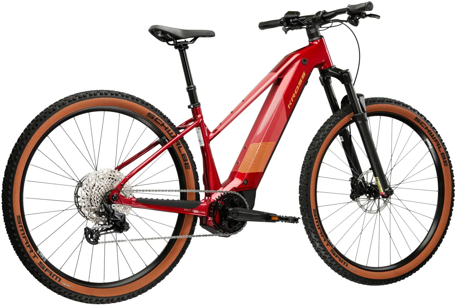 Kross »E-MTB Influx Hybrid 4.0 21,3Ah / 800 Wh 29 Zoll rot  12 Gänge 2026« 12 Gang Shimano DEORE M6100 Schaltwerk Kettenschaltung Mittelmotor 250 W