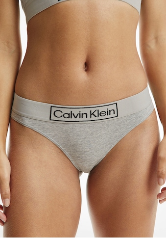 Calvin Klein Stringai su Logoschriftzug ant Bund