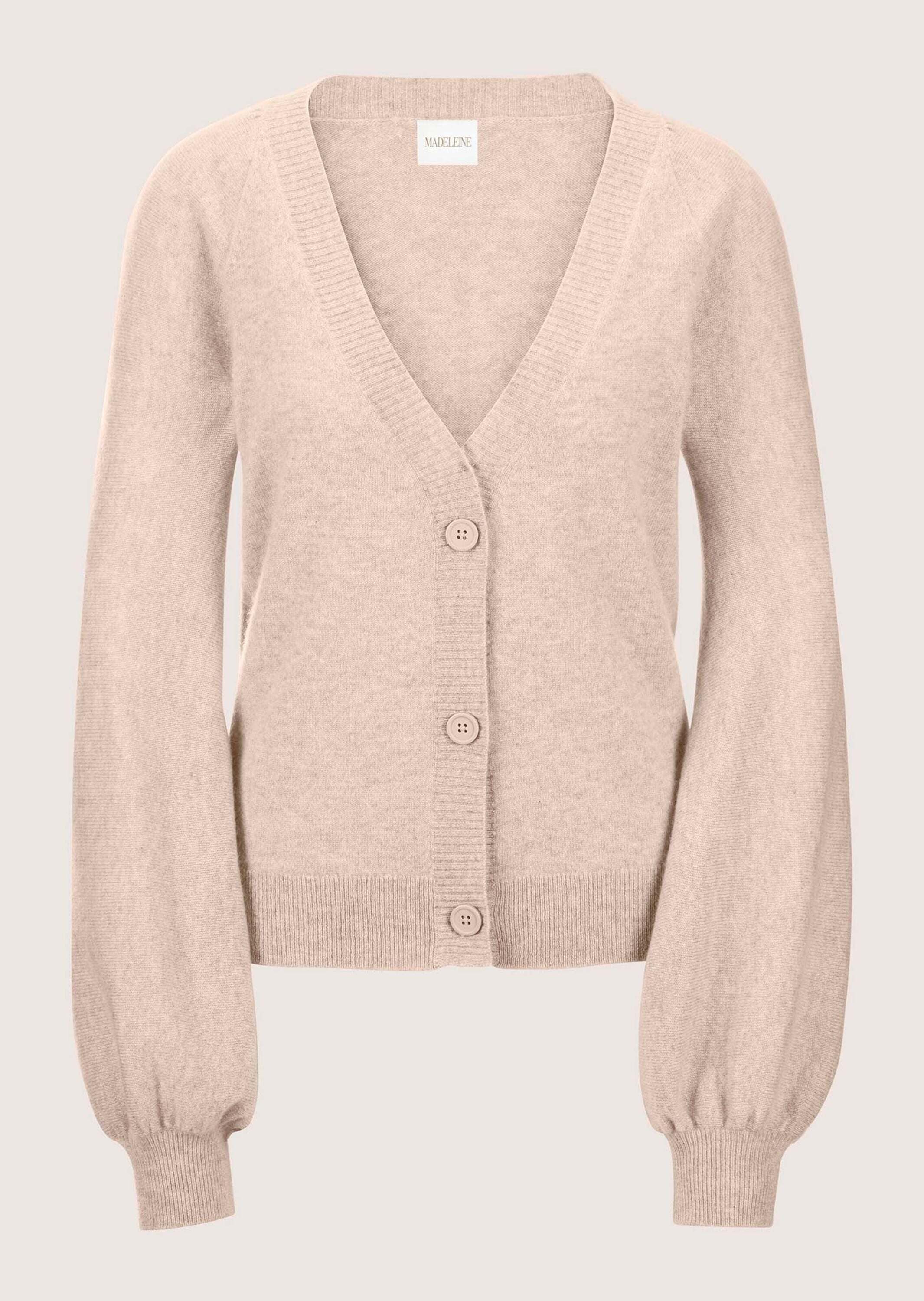 MADELEINE Strickjacke "Strickjacke Kaschmir-Cardigan mit Ballonärmeln" günstig online kaufen