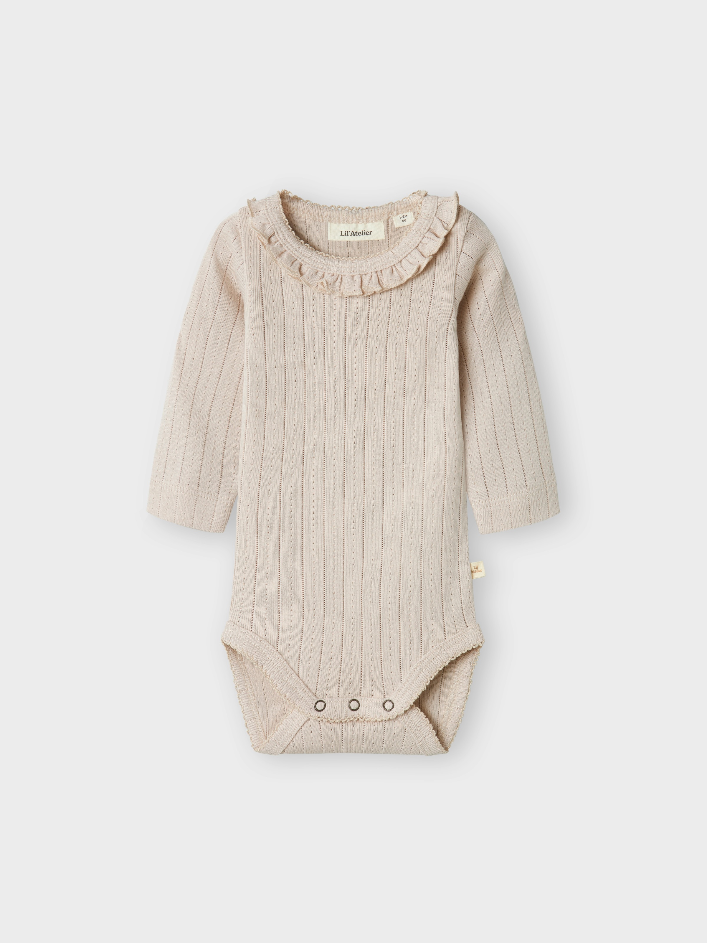 Lil' Atelier Langarmbody »NBFRACHEL NIS LS SLIM BODY LIL NOOS« mit Rüschen