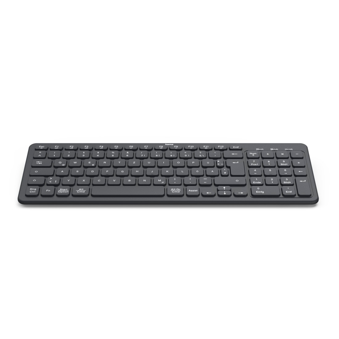 Hama Tastatur »Tastatur WK-300 (kabellos, QUERTZ, Multi-Device)«