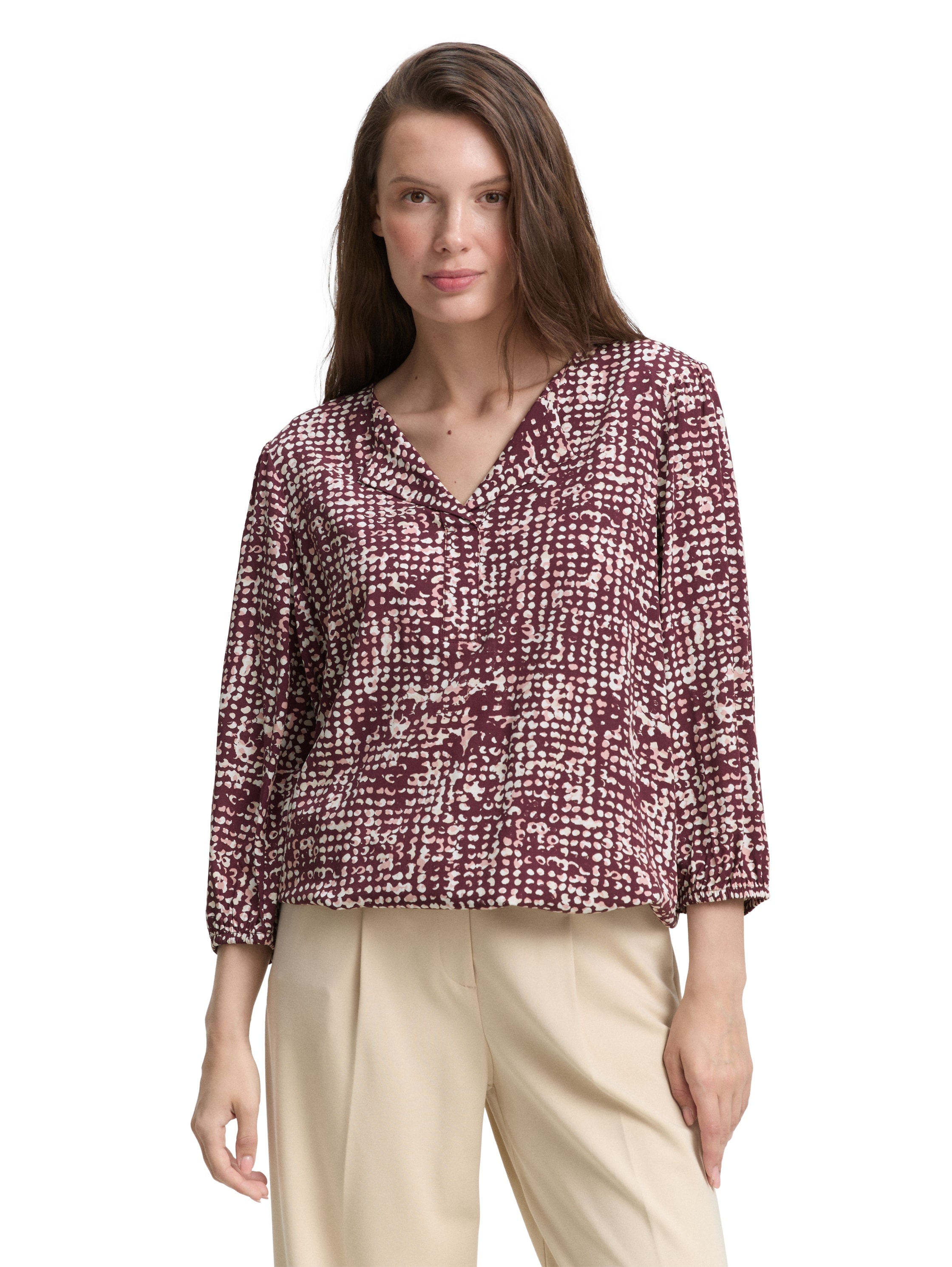 TOM TAILOR Shirtbluse, mit All-Over Print günstig online kaufen