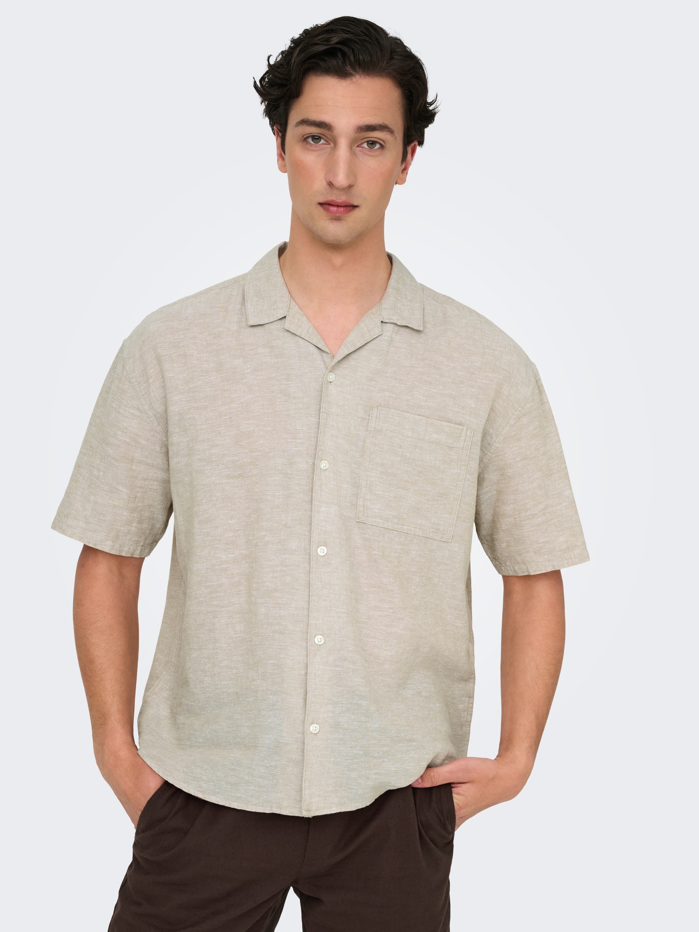 ONLY & SONS Kurzarmhemd »ONSCAIDEN LIFE RELAX SS RESORT 1PKT SHIR«