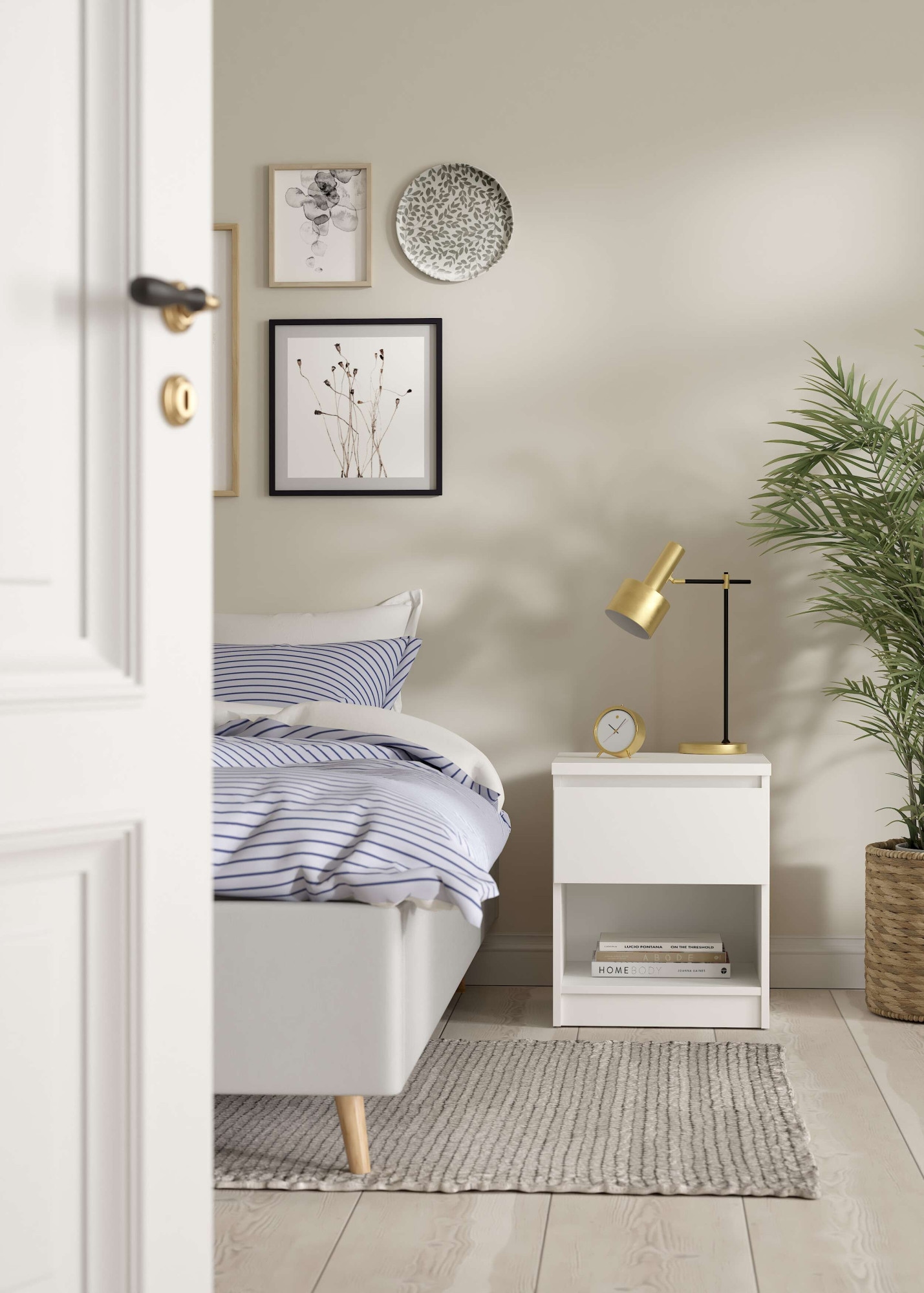 INOSIGN Nachttisch "Naia, Nachtkommode, Nachtschrank, Beistelltisch" mit 1 günstig online kaufen