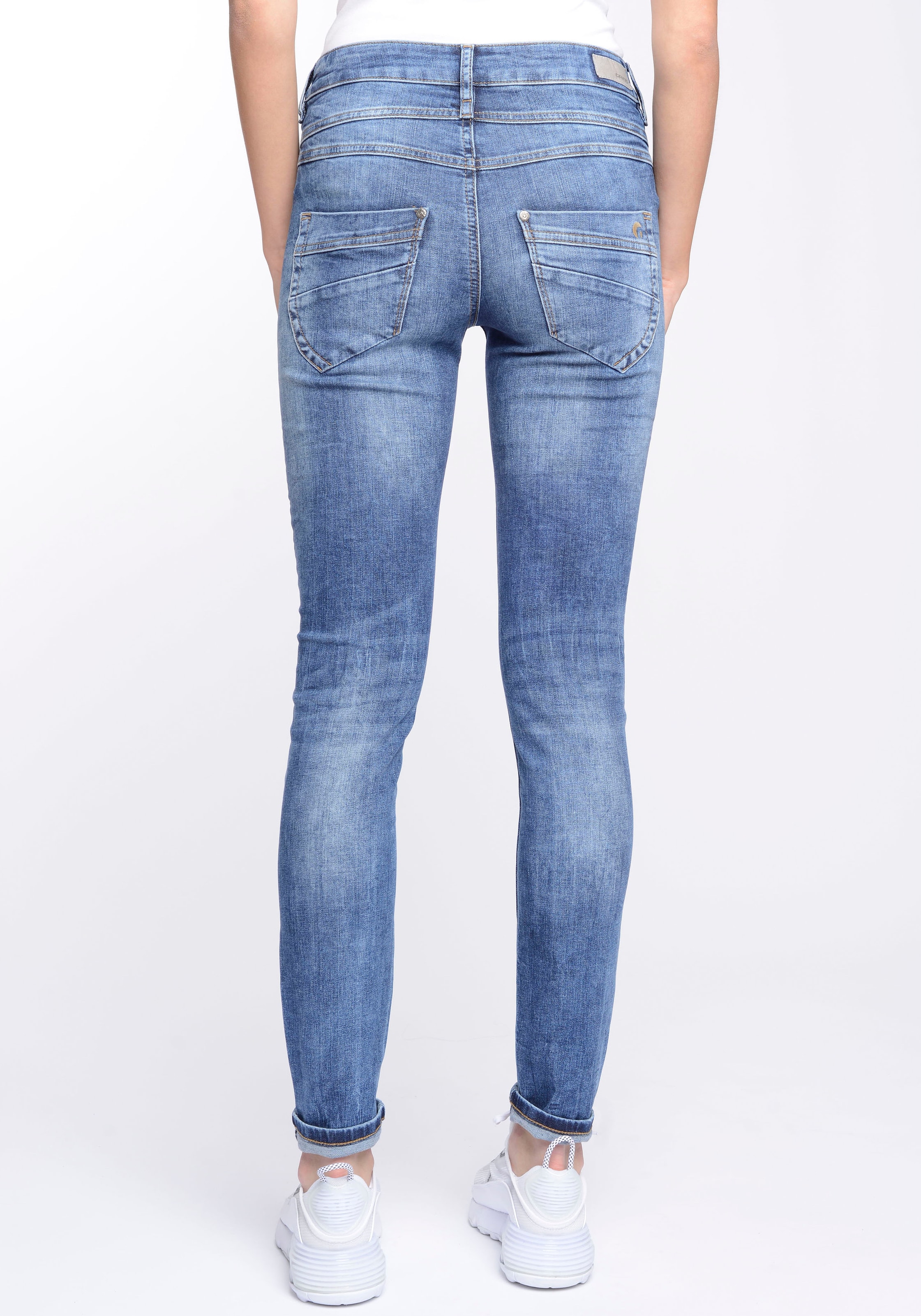 GANG Skinny-fit-Jeans »94MORA«, mit 3-Knopf-Verschluss BAUR | und vorne für Passe bestellen
