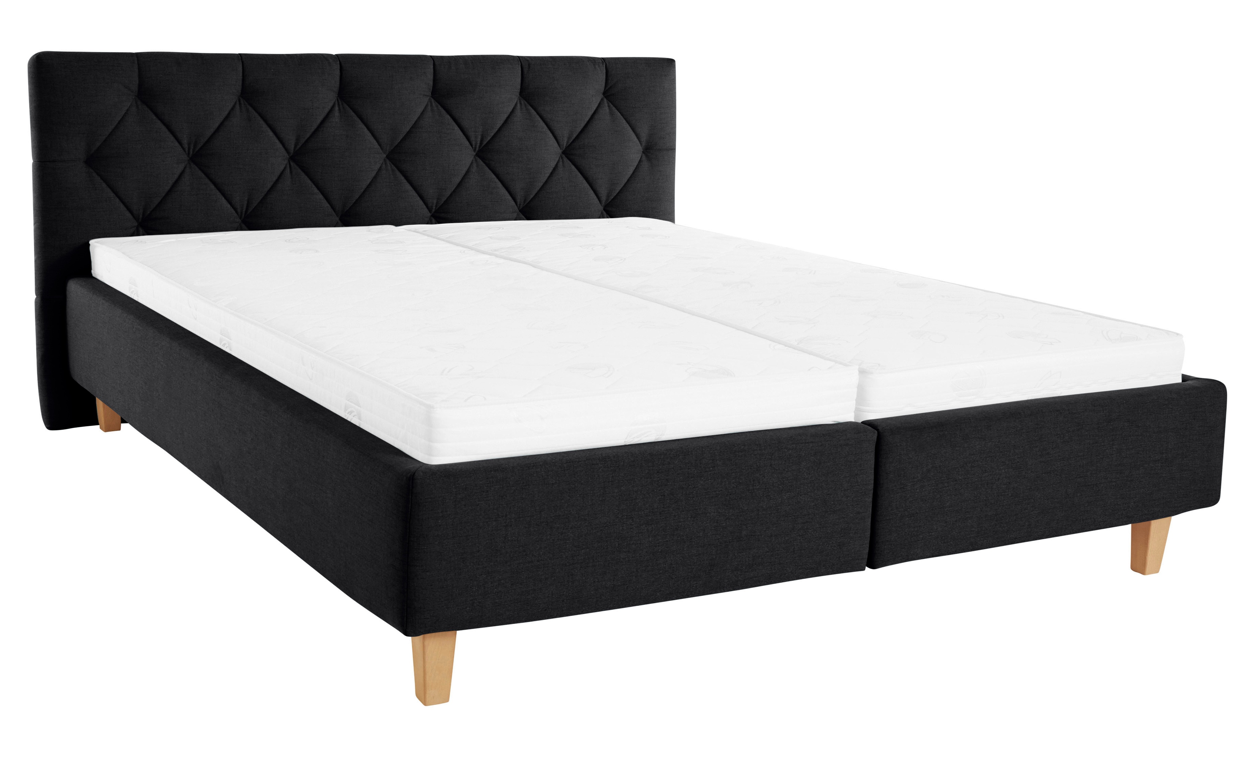 Thumbnail - Home affaire Polsterbett "Sunley 100" Kreuzsteppung, Kopfteilhöhe 102 cm, ohne oder mit Matratze/Lattenrost