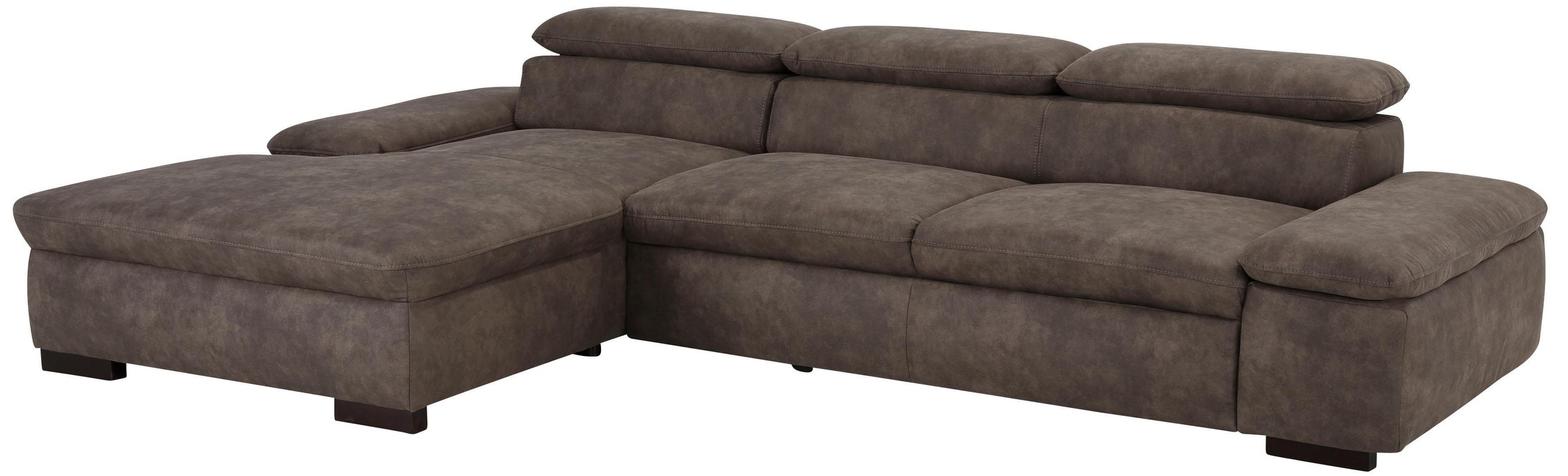 Home affaire Ecksofa »Alberto L-Form«, mit Kopfteilverstellung, wahlweise mit Bettfunktion