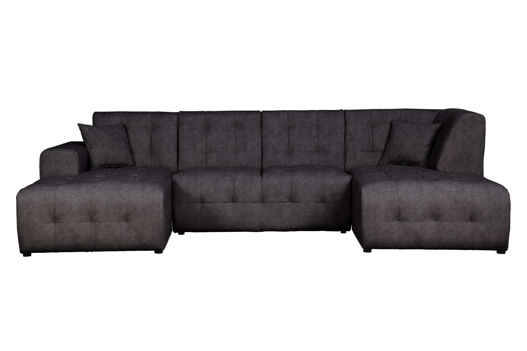 Home affaire Wohnlandschaft »Nosia U-Form«, incl. 2 Zierkissen, mit feiner Steppung