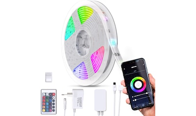 LED Stripe, WIFI RGB-LED Flexband,  Länge 5 Meter, inkl. 150 x RGB-LED 0,10 Watt, für...