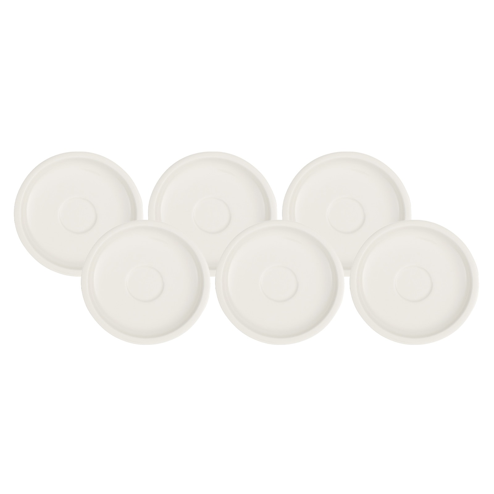 Villeroy & Boch Untertasse "Mokka-/Espressountertassen Artesano Original ø 12 cm 6er Set weiß"