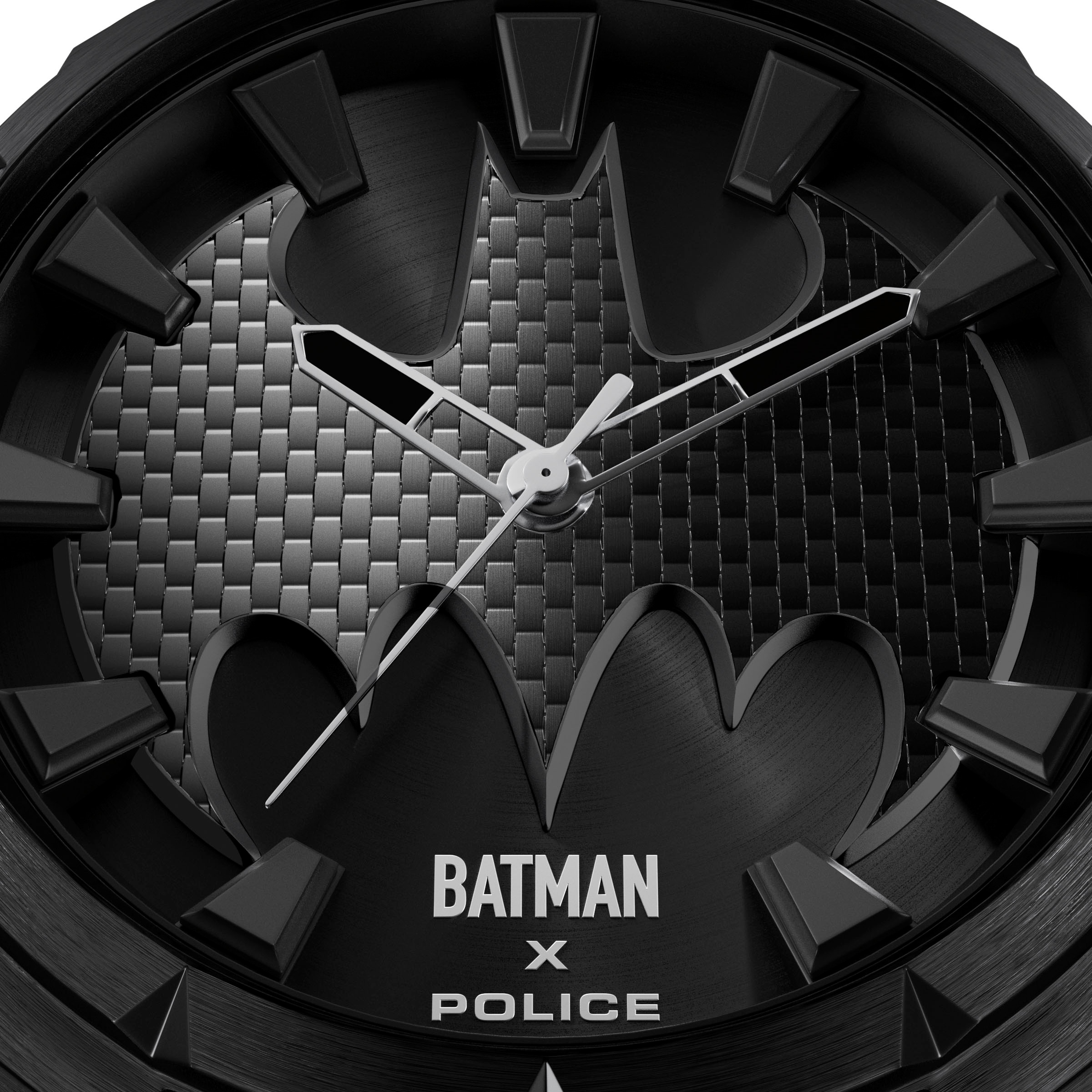 Police Quarzuhr »BATMAN THE BAT«, Armbanduhr, Herrenuhr, Lederarmband, analog