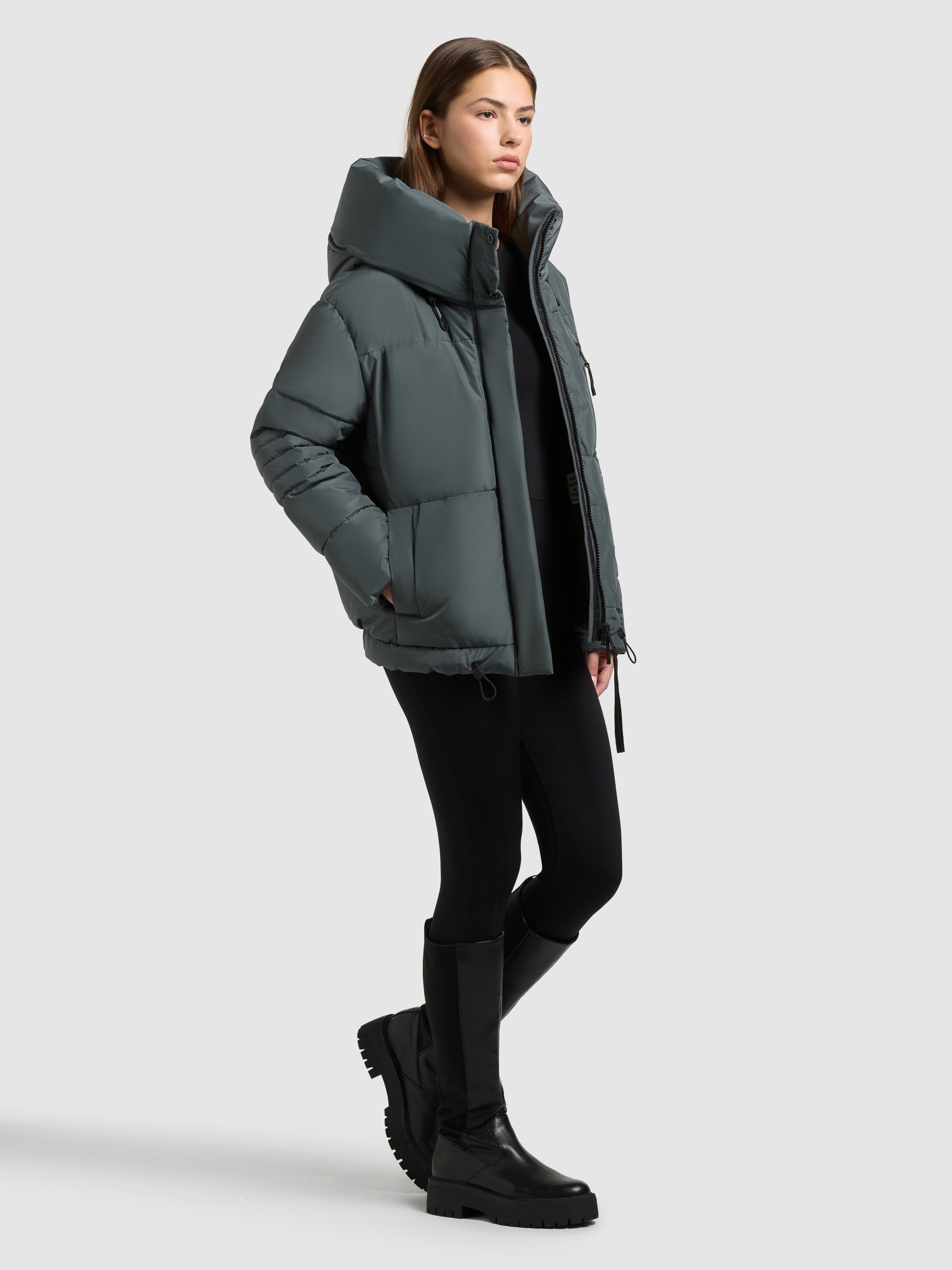 khujo Steppjacke »PEEKE2« mit Kapuze