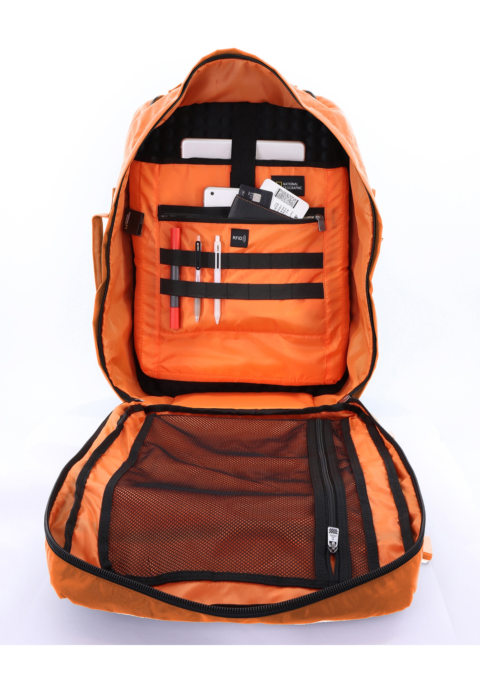 NATIONAL GEOGRAPHIC Cityrucksack »Hybrid«, mit verstaubaren Tragegurten