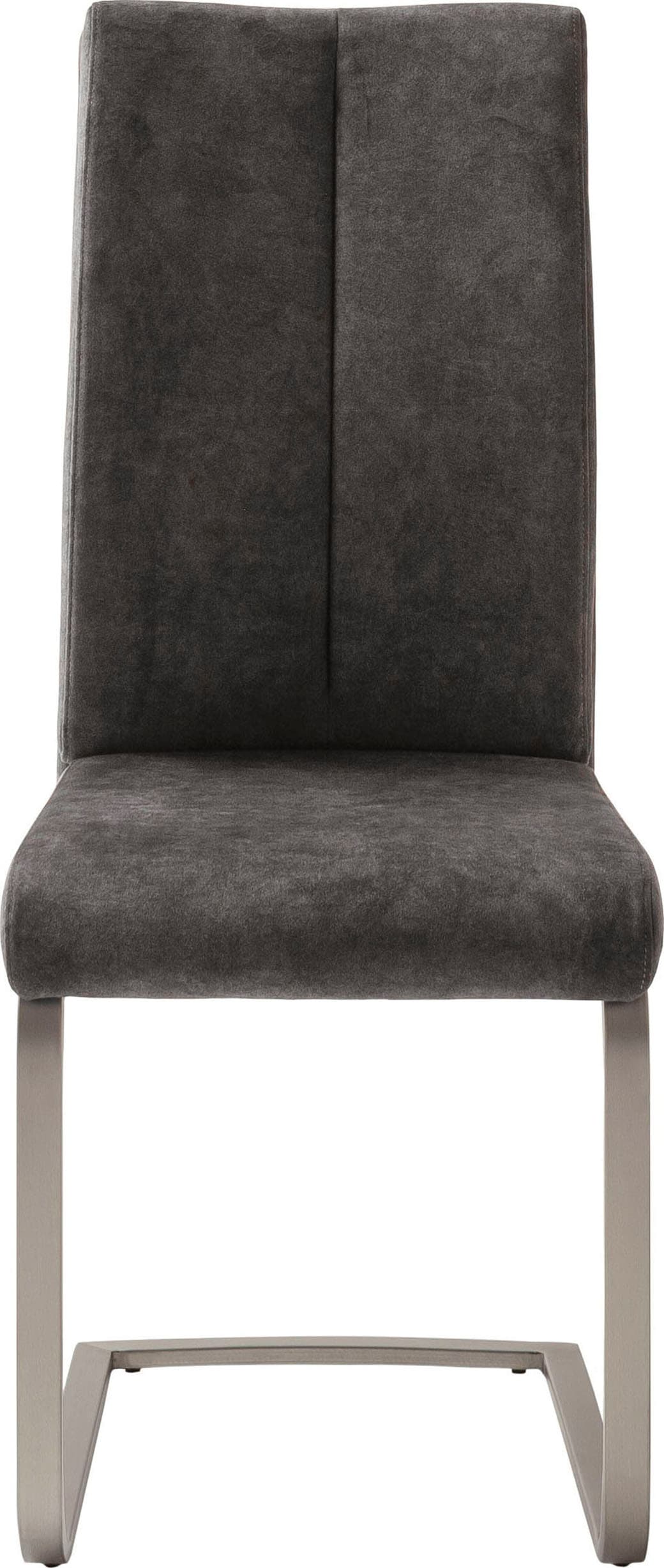 MCA furniture Freischwinger »Hudson Schwingstuhl 4er Set«, (Set), 4 St., Veloursstoff, Flachrohr,Vintage-Veloursoptik,mit Griff,belastbar 140 kg