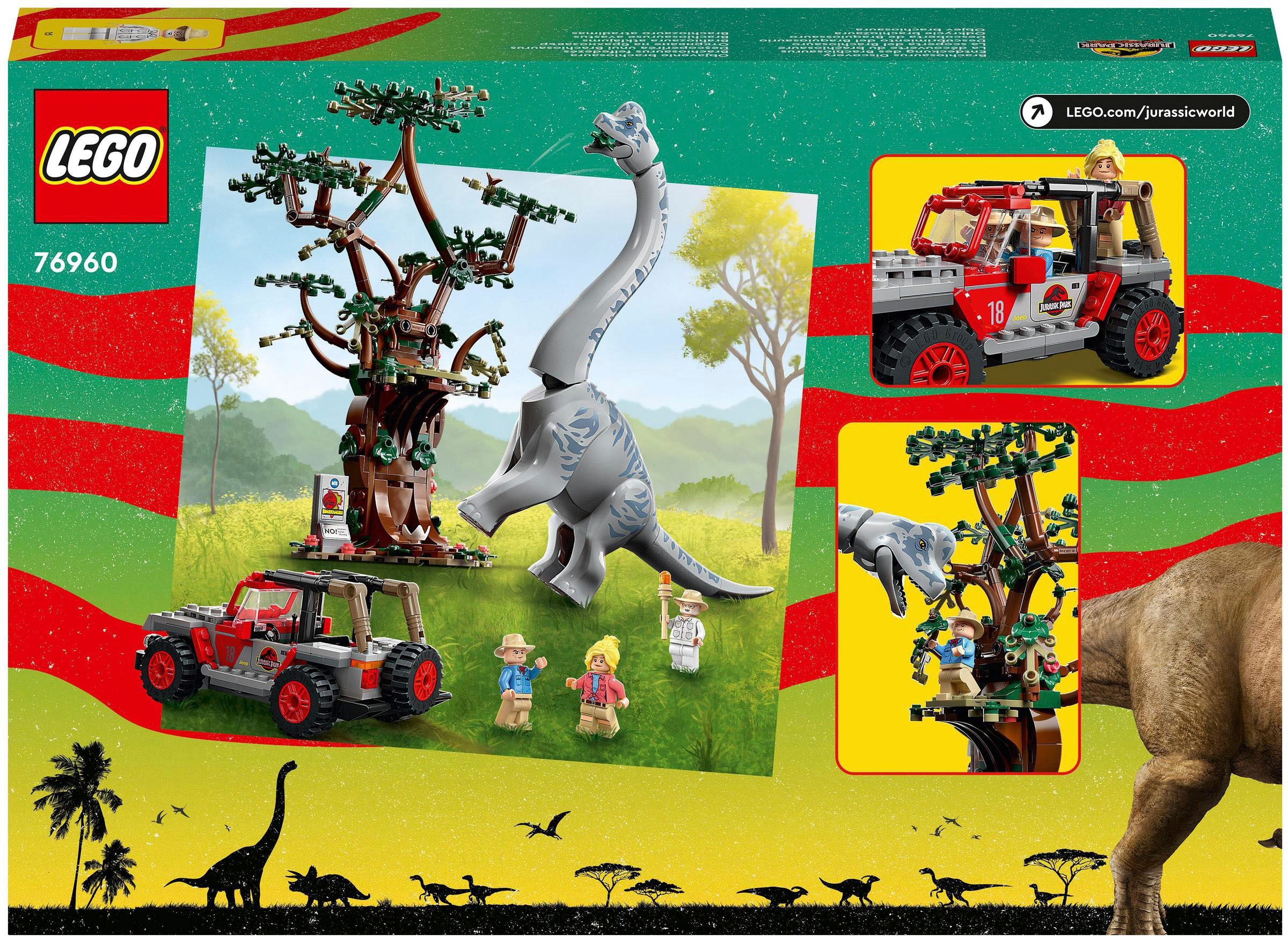 LEGO® Konstruktionsspielsteine »Entdeckung des Brachiosaurus (76960), LEGO® Jurassic Park«, (512 St.), Made in Europe