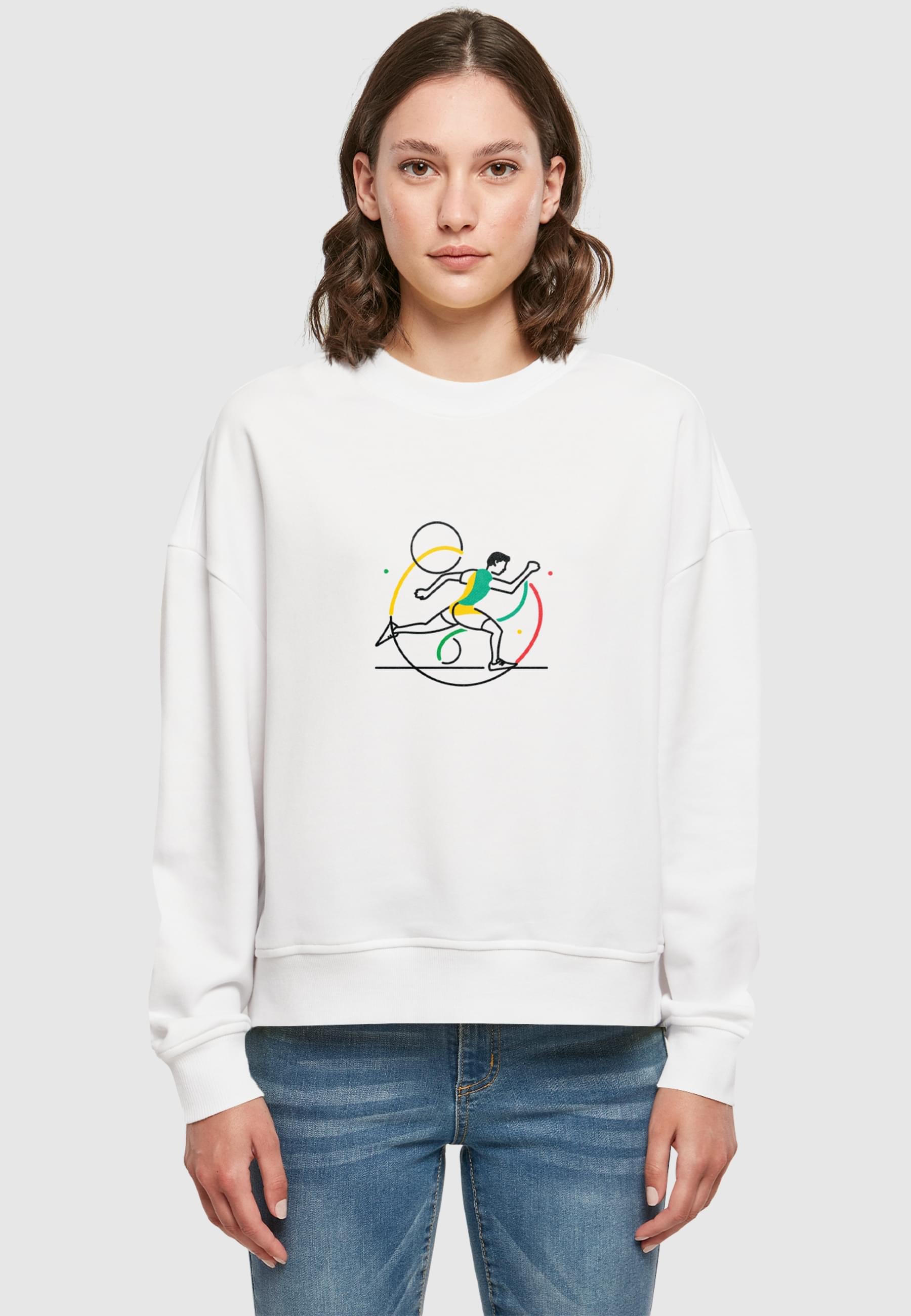Merchcode Sweater »Merchcode Ladies Champion Oversized Crewneck«