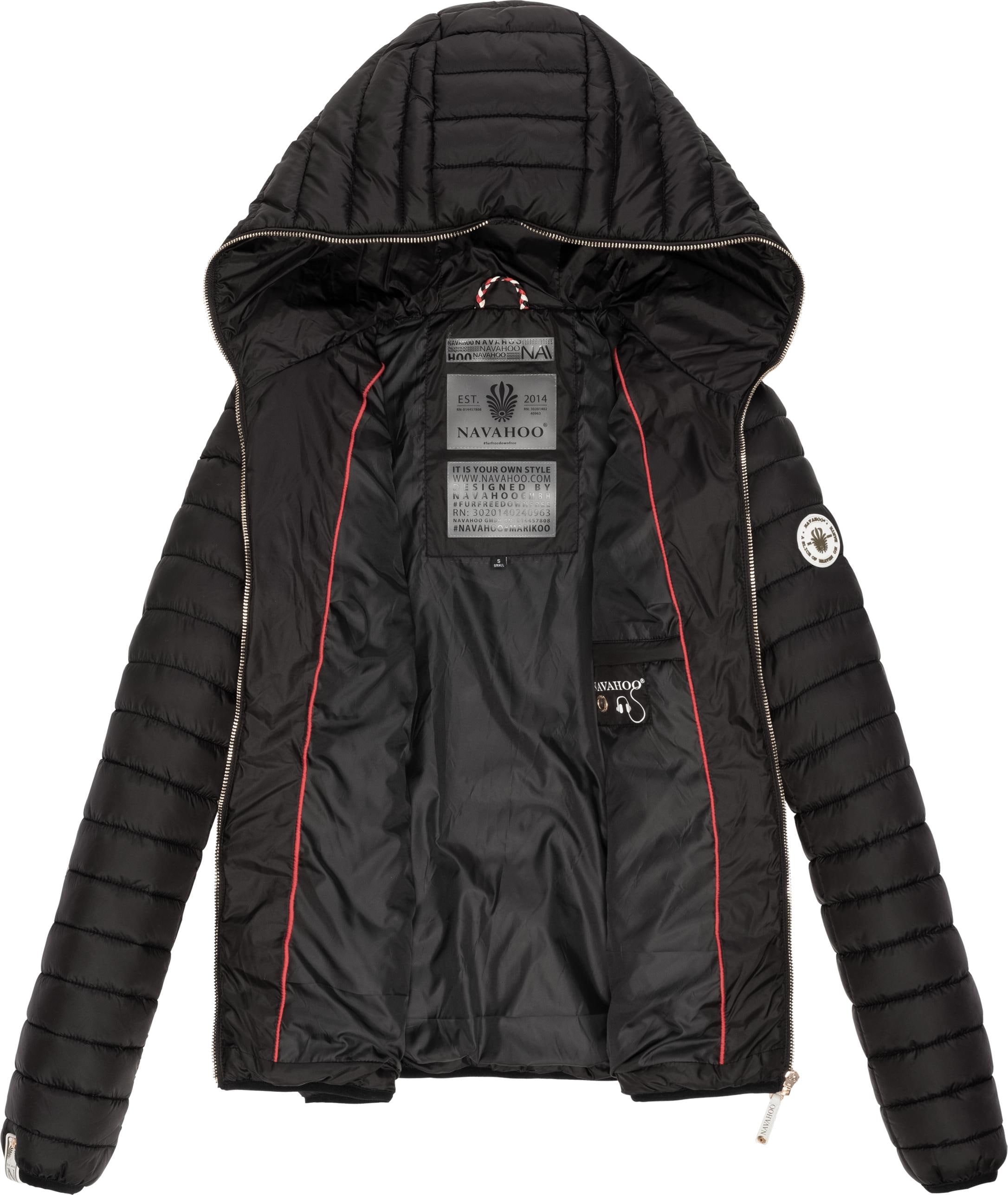 Navahoo Steppjacke »Ich Bin Hübsch«, mit Kapuze, leichte Übergangsjacke mit Kapuze