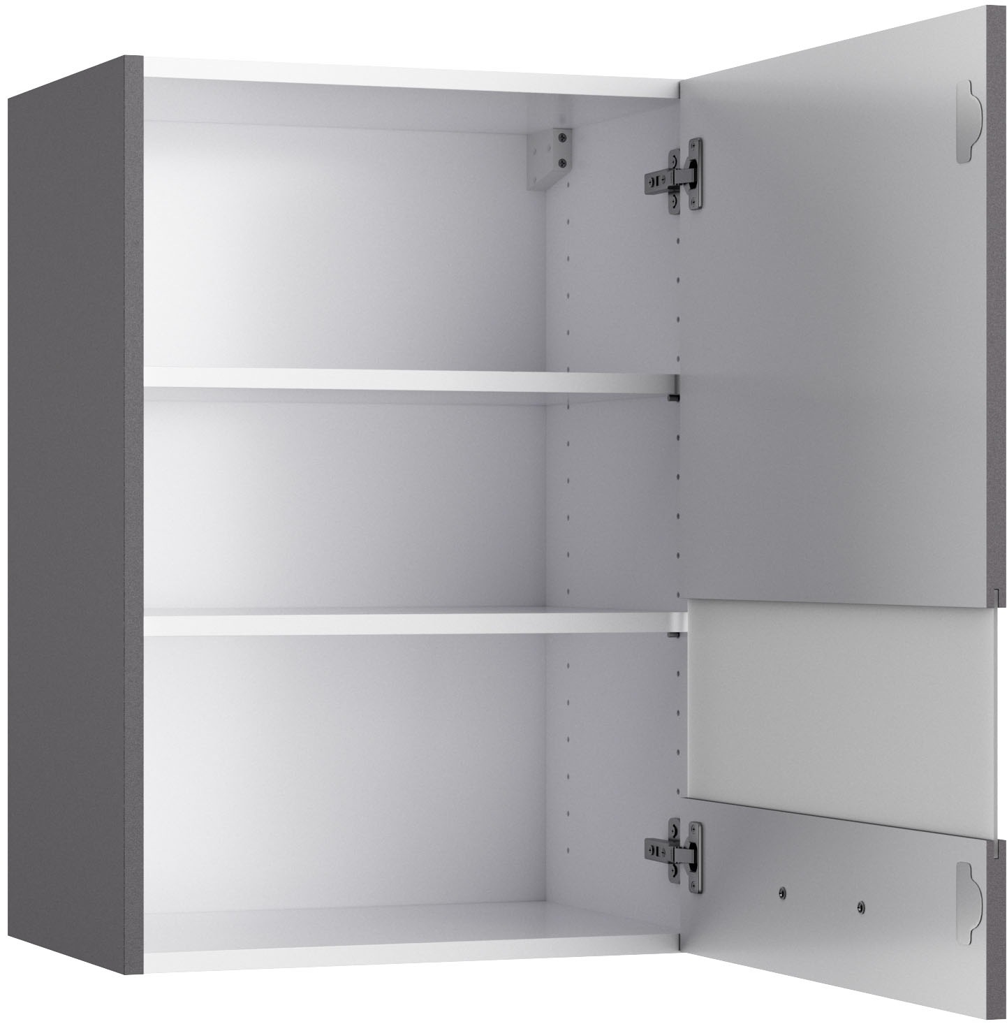 Thumbnail - KOCHSTATION Hängeschrank "KS-Paula" 50 cm breit, 70 cm hoch, mit 1 Tür mit Glaseinsatz, 2 Einlegeböden