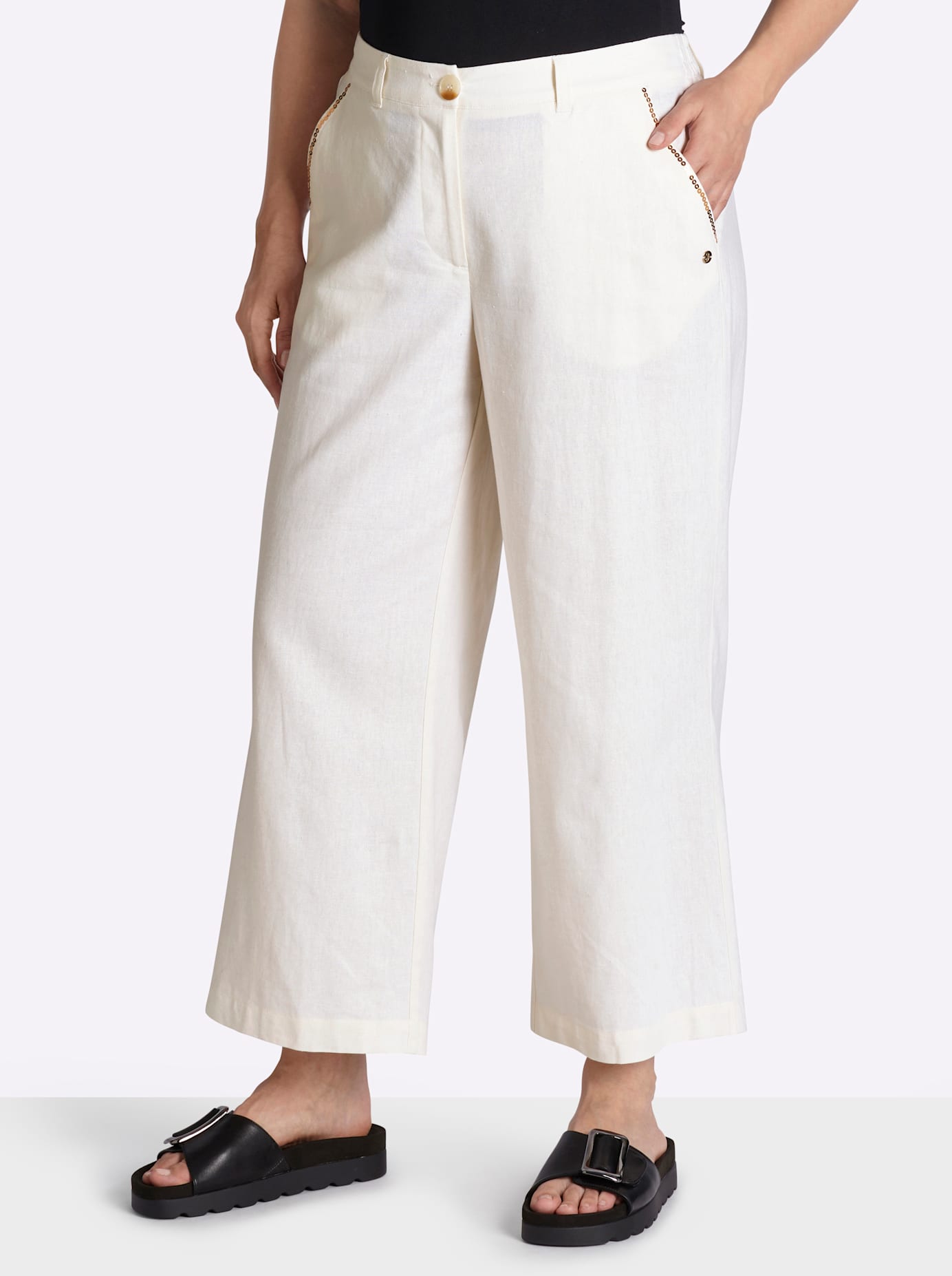 Sheego Leinenhose