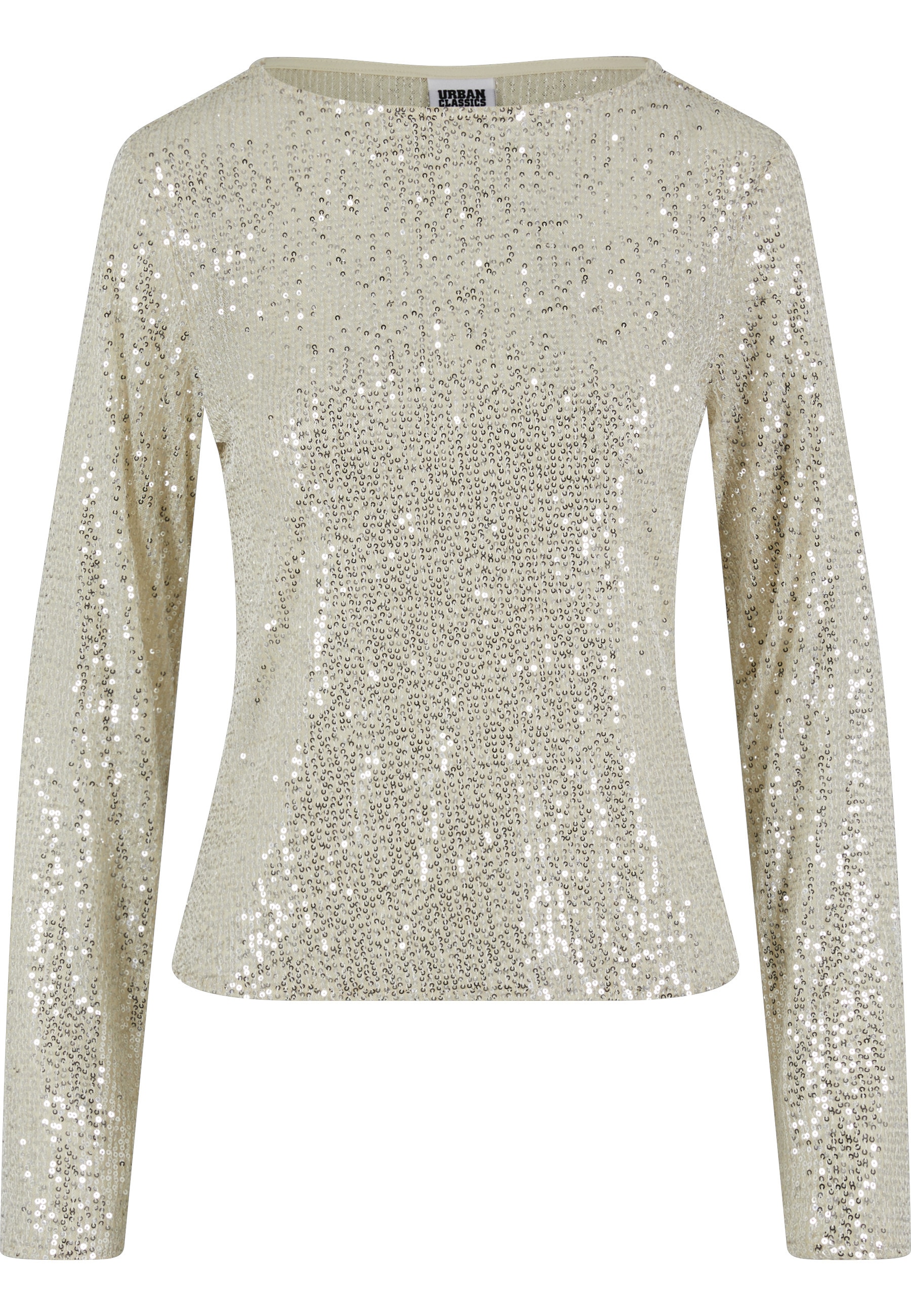 URBAN CLASSICS Longsleeve "Urban Classics Ladies Sequins Longsleeve" 1 Stk.