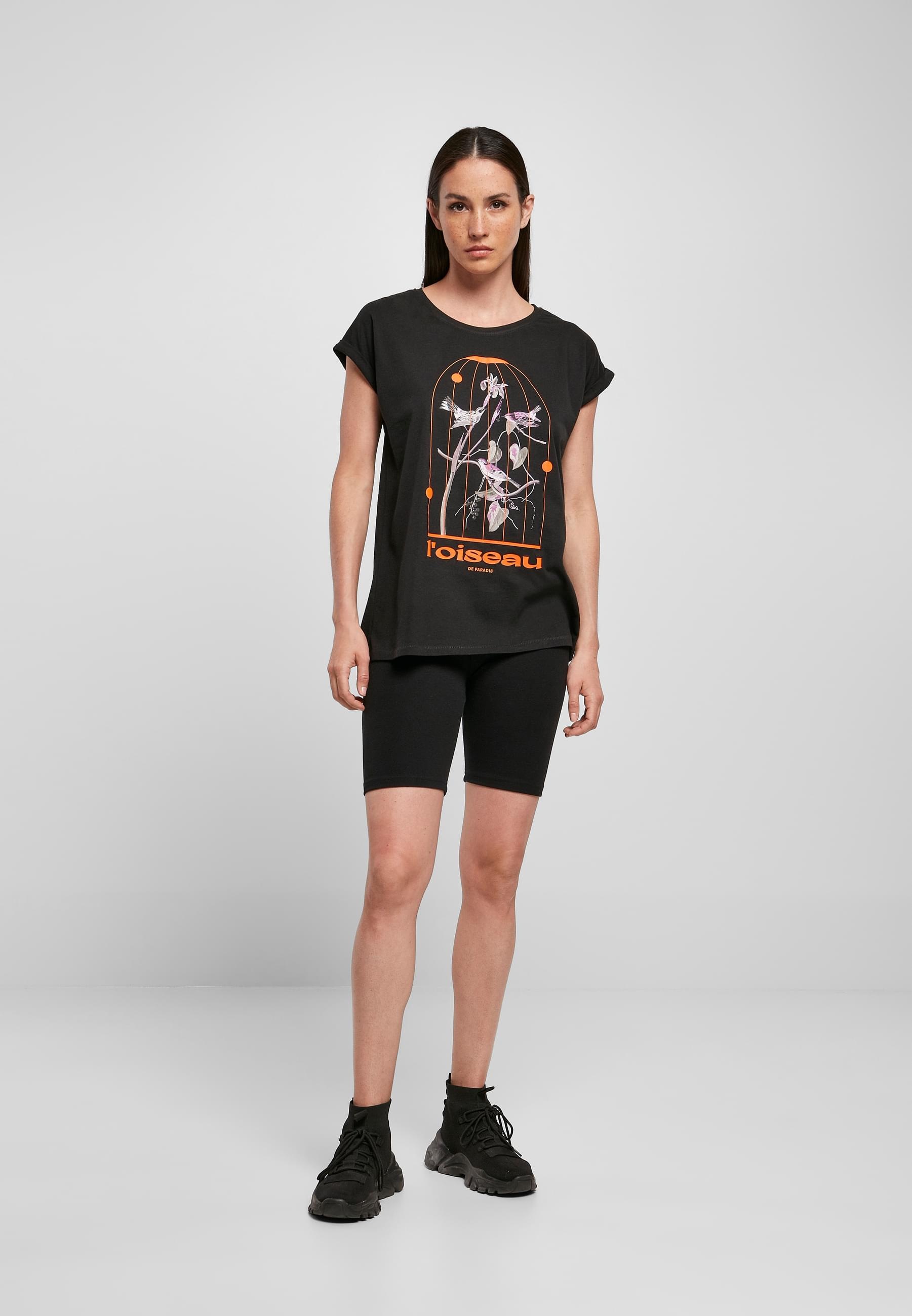 MisterTee Kurzarmshirt »MisterTee Damen Ladies L´oiseau De Paradis Tee«, (1 tlg.)