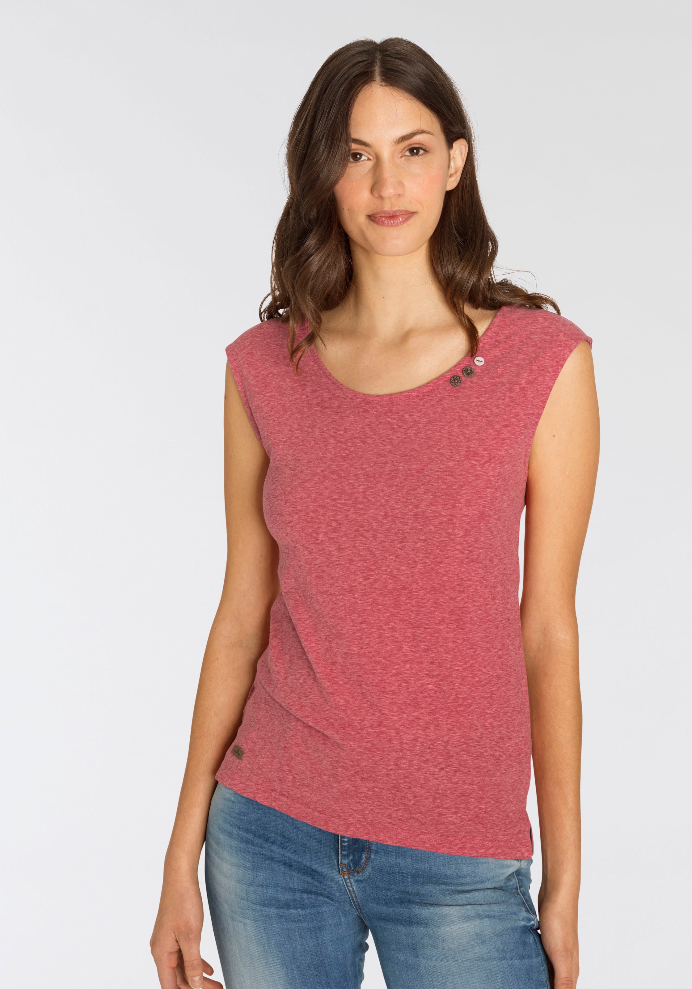 Verkaufsberater Ragwear T-Shirt »SOFIA BAUR kaufen mit besonderem O«, für | Rückenausschnitt