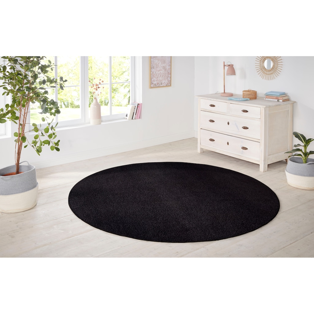 HANSE Home Teppich »Shashi«, rund, Kurzflor, Unifarben, Teppich, Weich, Esszimmer, Kinderzimmer, Flur