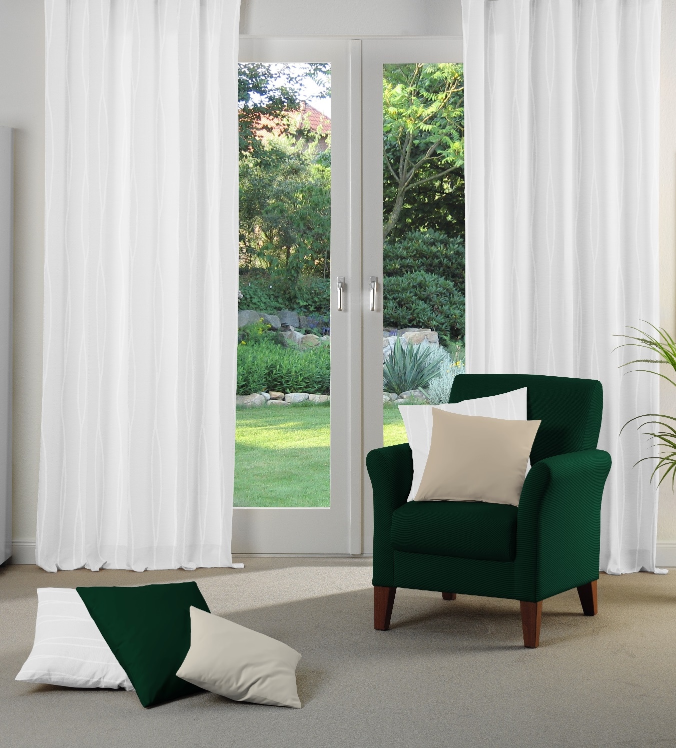 Wirth Dekokissen »DALLAS« Kissenhülle ohne Füllung, 2 Stück