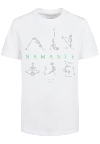 F4NT4STIC Marškinėliai »Namaste Yoga Skelett Hal...