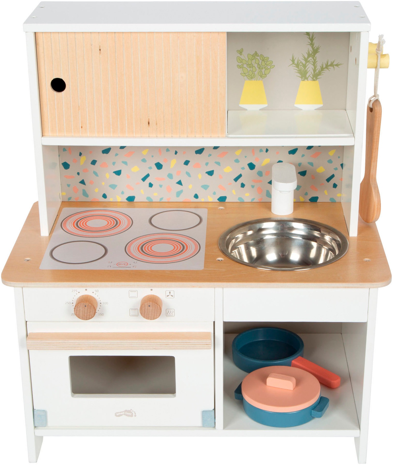 Small Foot Spielküche »Kinderküche Terrazzo kompakt«