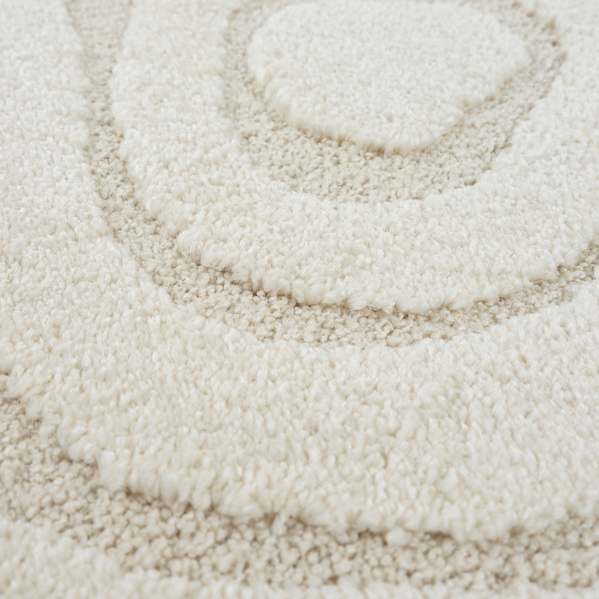 the carpet Teppich »Everest«, rund, 14 mm Höhe, moderner Wohnzimmer Teppich hohe Flordichte