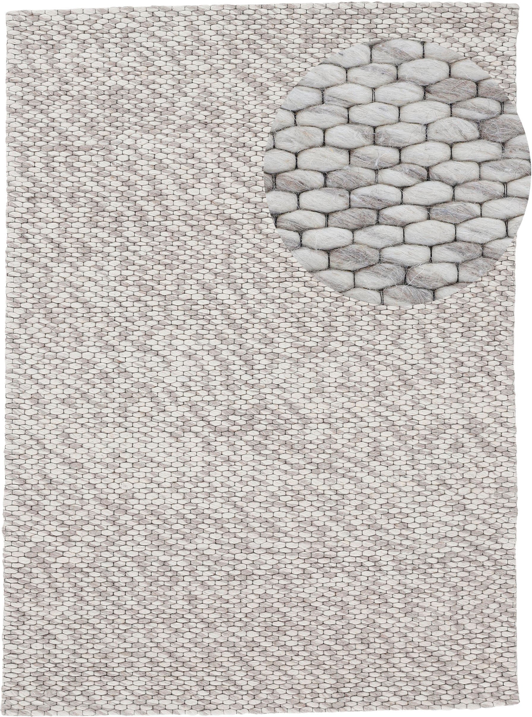 carpetfine Wollteppich »Sina«, rechteckig, Handweb BAUR | auf reine handgewebt, Rechnung weich Teppich, Wolle, kuschelig & meliert