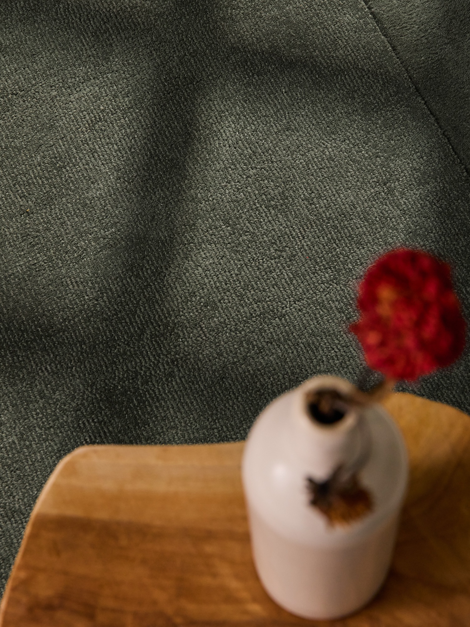 Villeroy & Boch Teppich »Wollteppich Kari« rechteckig 17 mm Höhe Handgewebt, Wolle, Bordüre, Einfarbig, Läufer, Wohnzimmer, Modern