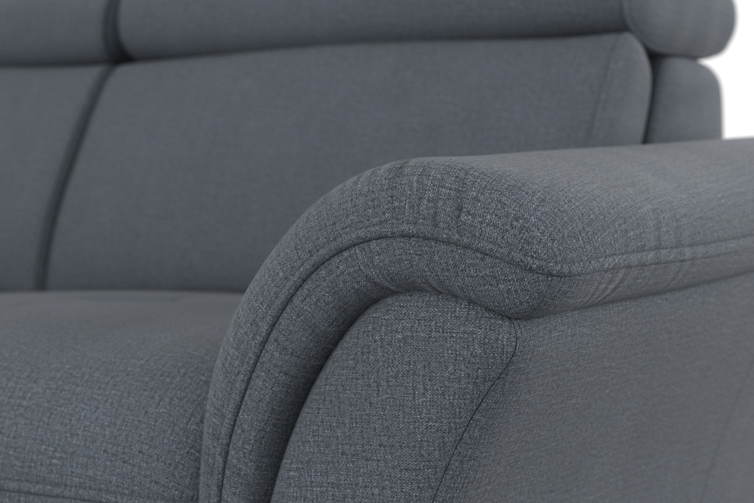 Home affaire Ecksofa »Lindgren L-Form«, wahlweise mit Bett mit klappbaren Rollen, Kasten und Kopfverstellung