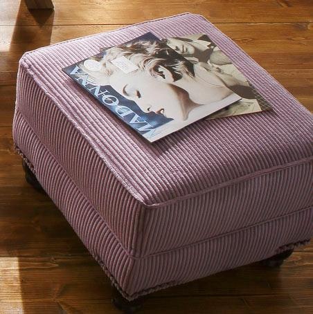 Home affaire Hocker "King Henry B/T 59/59cm, Cord, bequem" mit Federkern