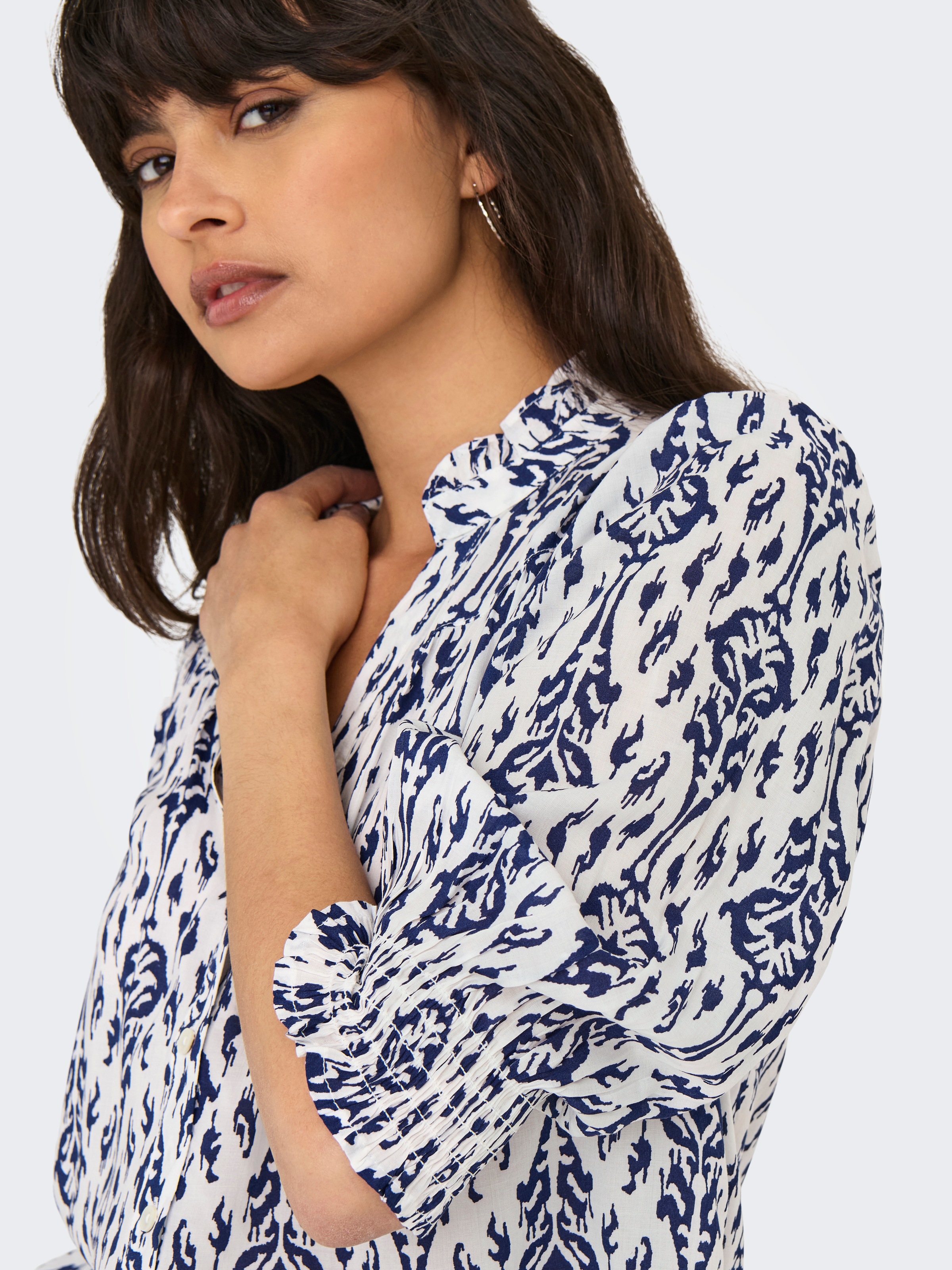 Thumbnail - ONLY Kurzarmbluse "ONLRAYA 3/4 SHIRT WVN NOOS"