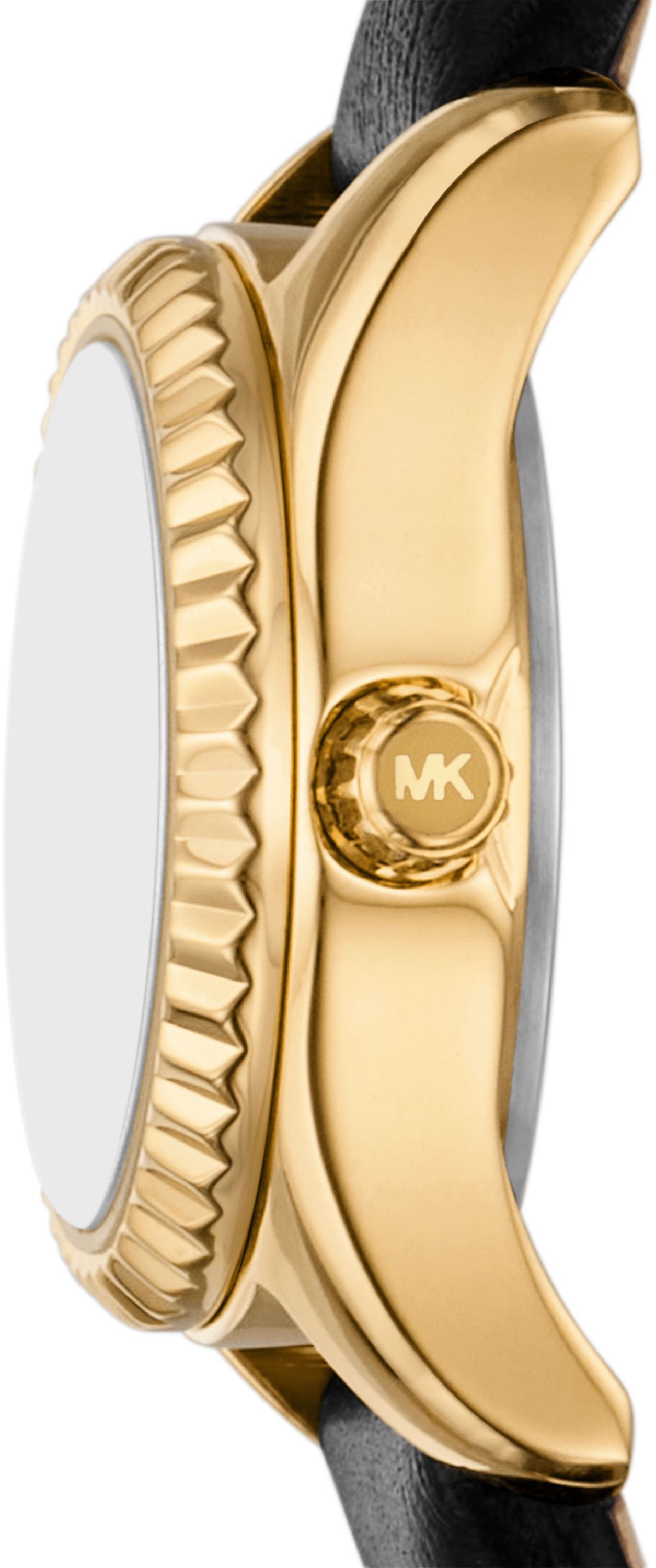 MICHAEL KORS Quarzuhr »MICRO PETITE LEXINGTON«, Armbanduhr, Damenuhr, Lederarmband, analog