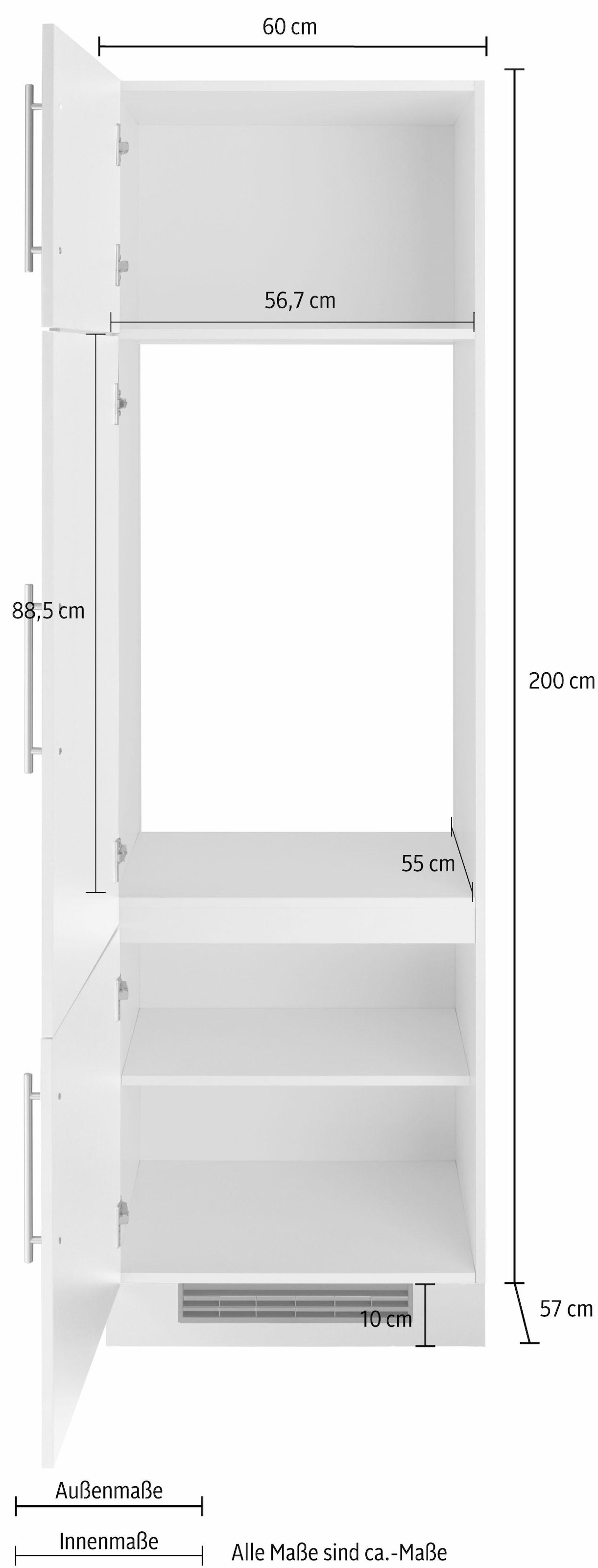 wiho Küchen Kühlumbauschrank »Cali«, E-Gerät BAUR breit, | bestellen 60 ohne cm