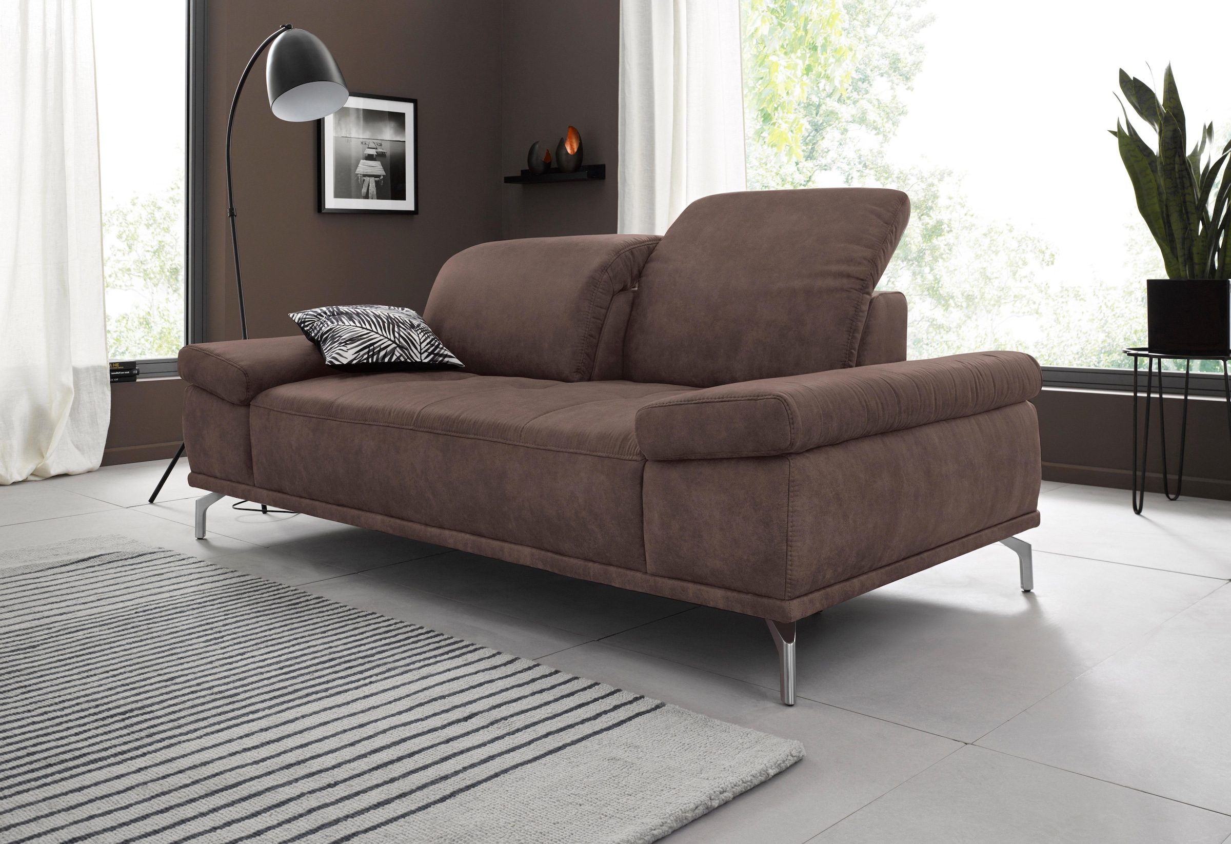 Home affaire 2-Sitzer "Caluna" mit Sitztiefen- und Kopfteilverstellung günstig online kaufen