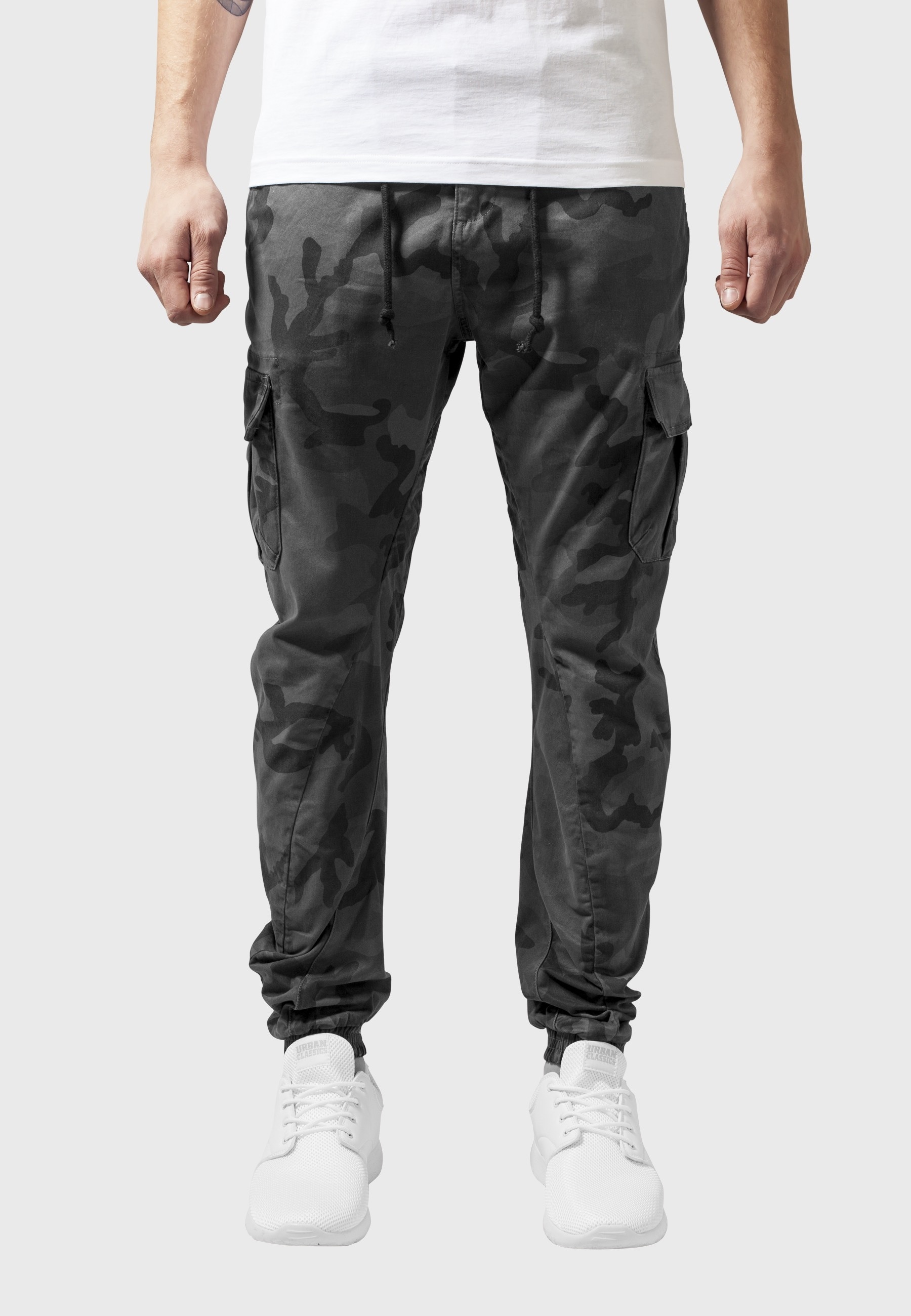 URBAN CLASSICS Cargohose »Urban Classics Herren Camo Cargo Jogging Pants«
